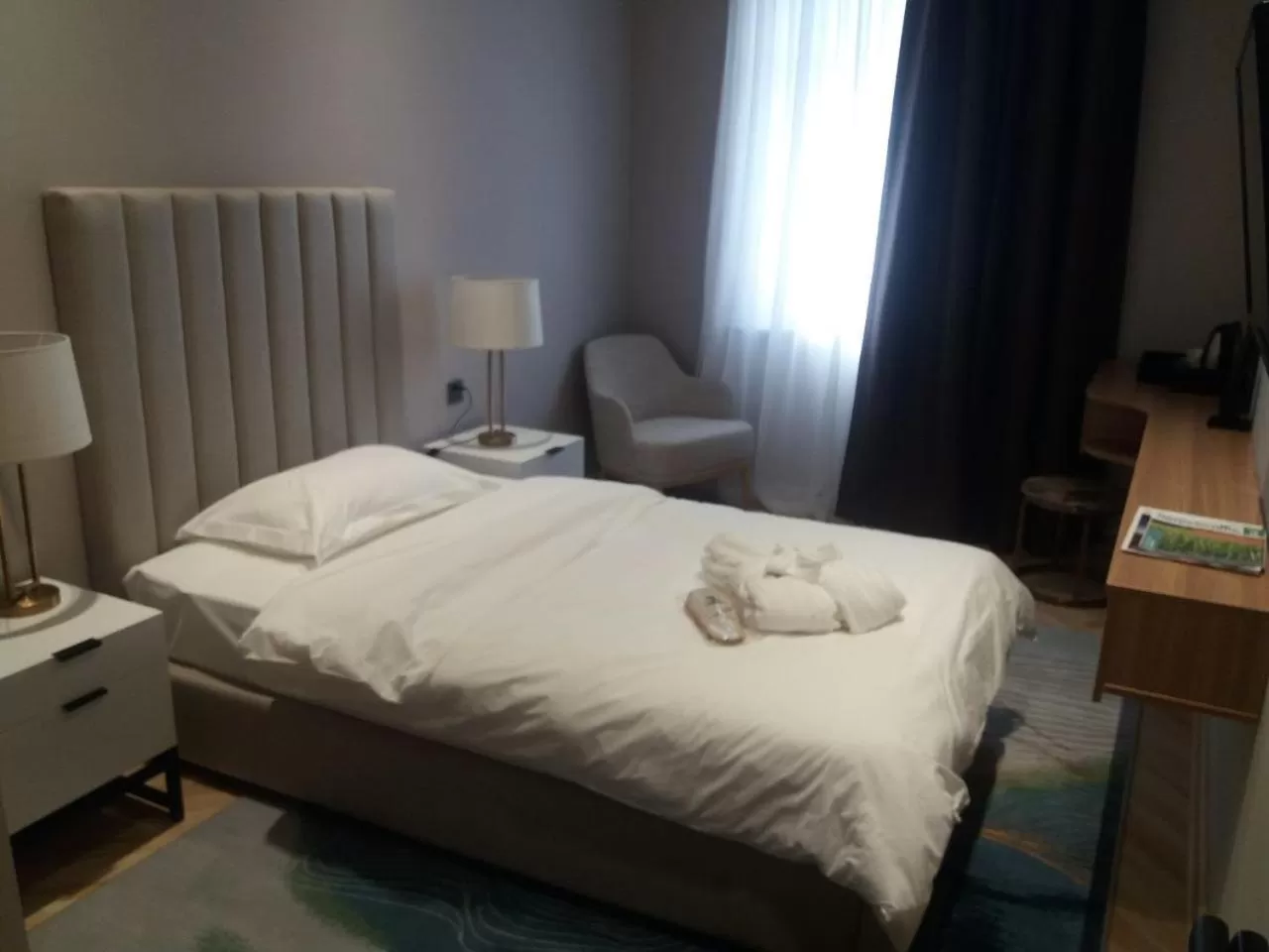 Bed in Termez Palace Hotel & Spa