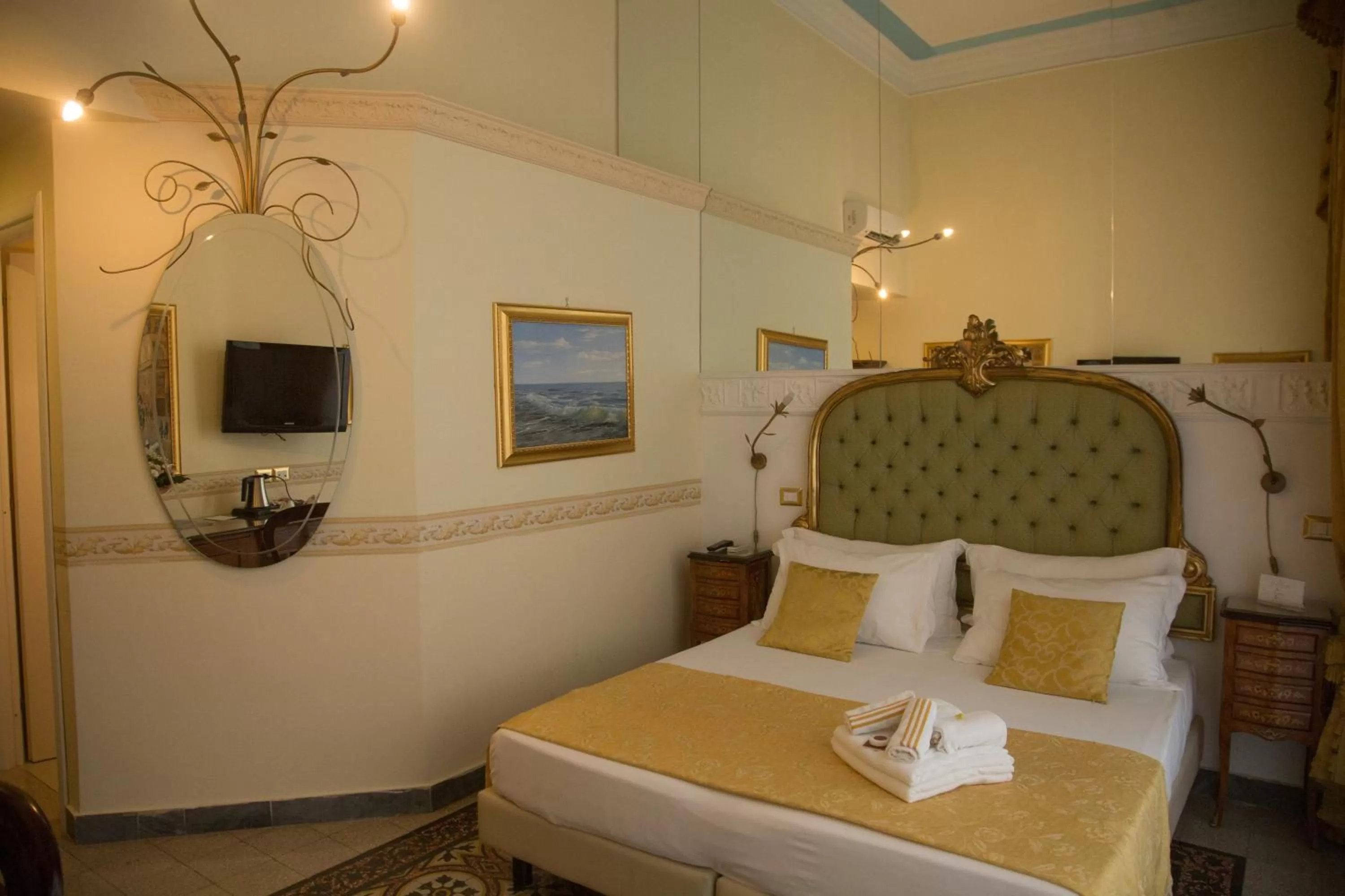 Bed in B&B Art Suite Santa Brigida