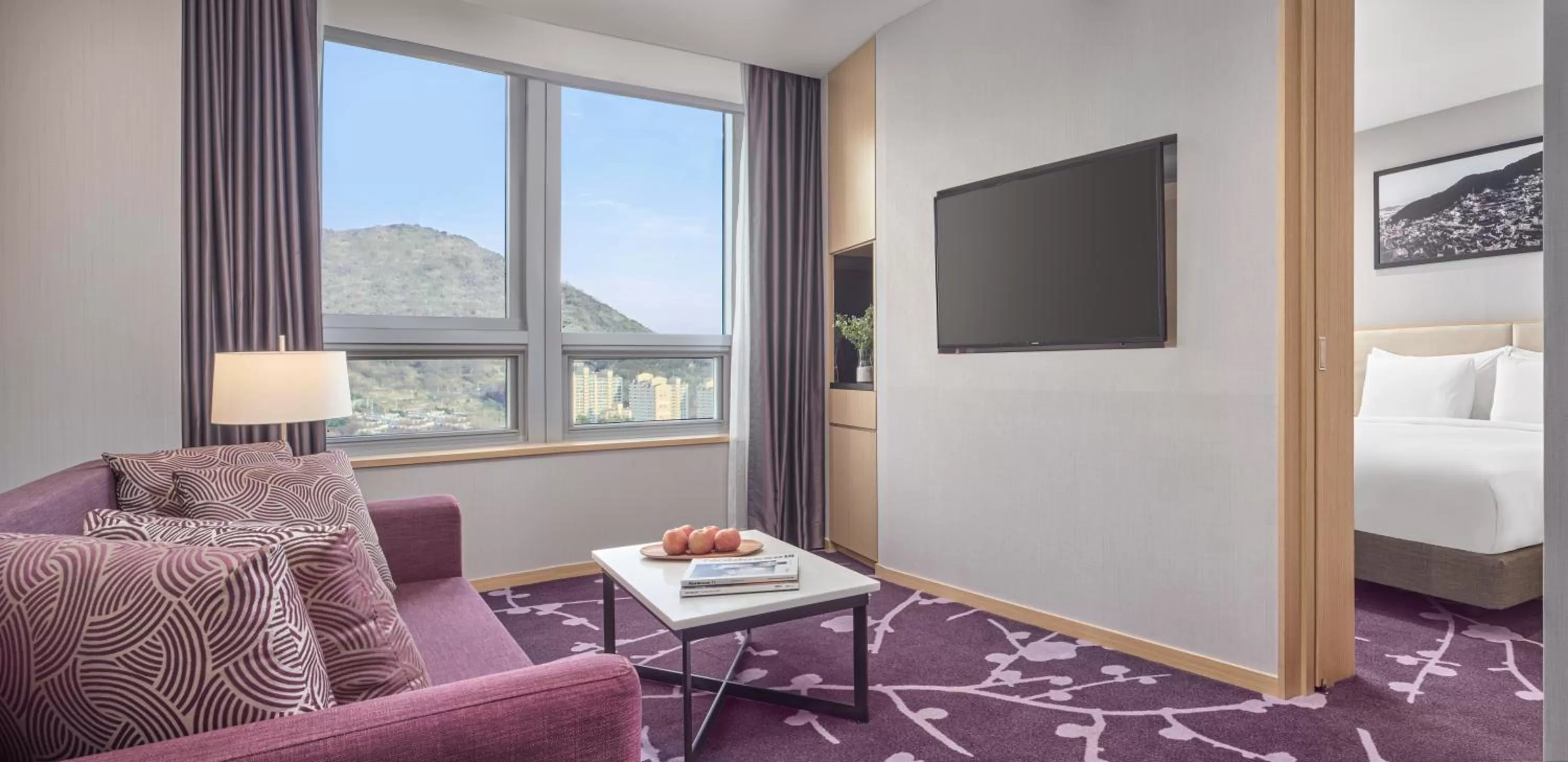 Living room, Bed in Avani Central Busan