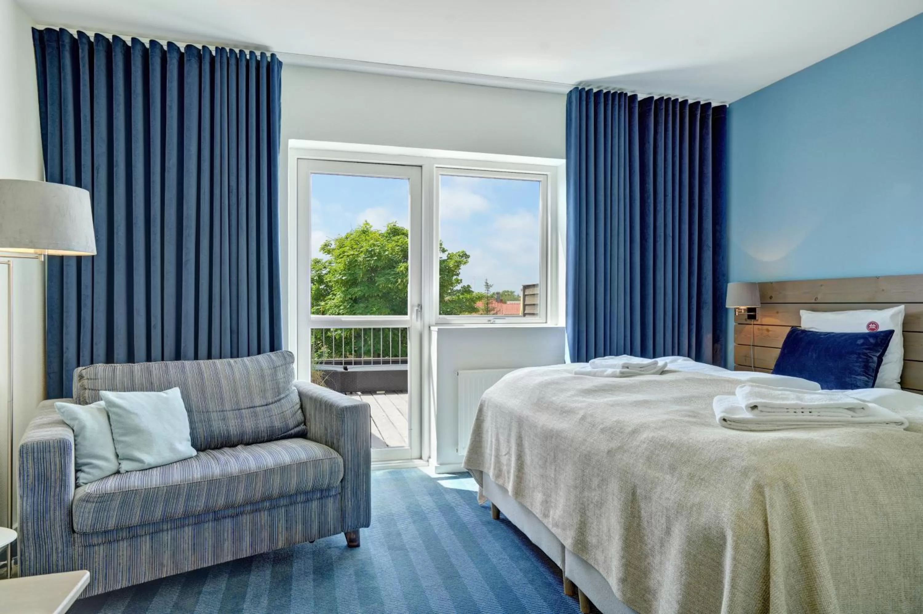 Bed in Skagen Harbour Hotel