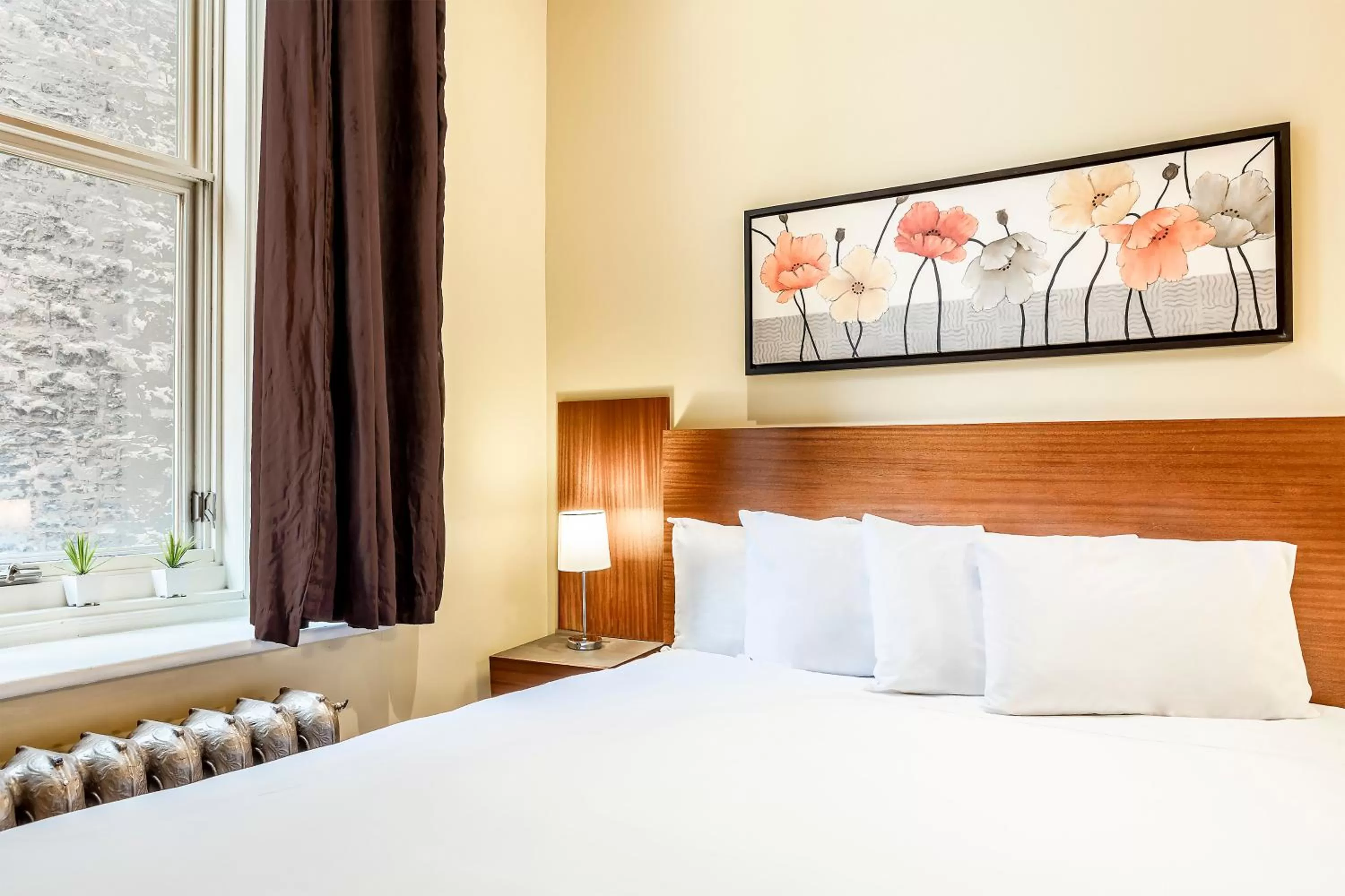 Bed in Hotel Ermitage