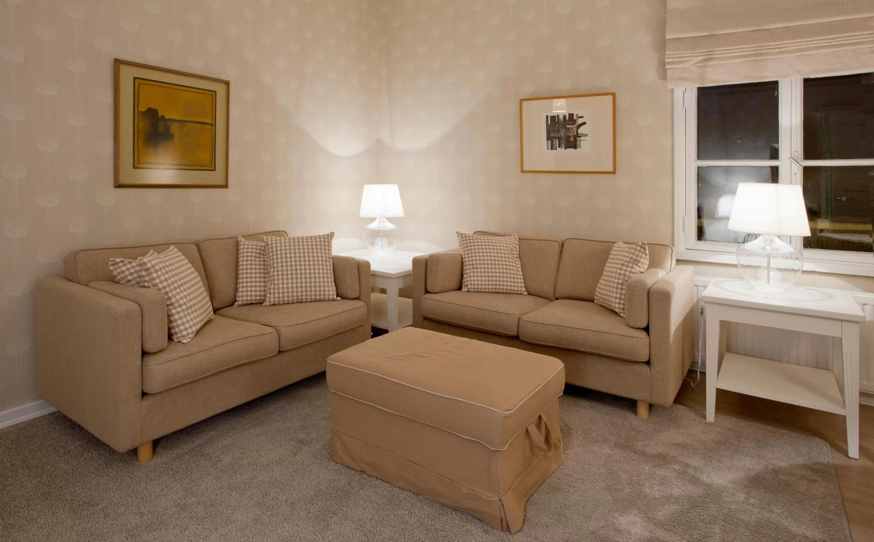 Living room in Ahlströmin Ruukki Noormarkku