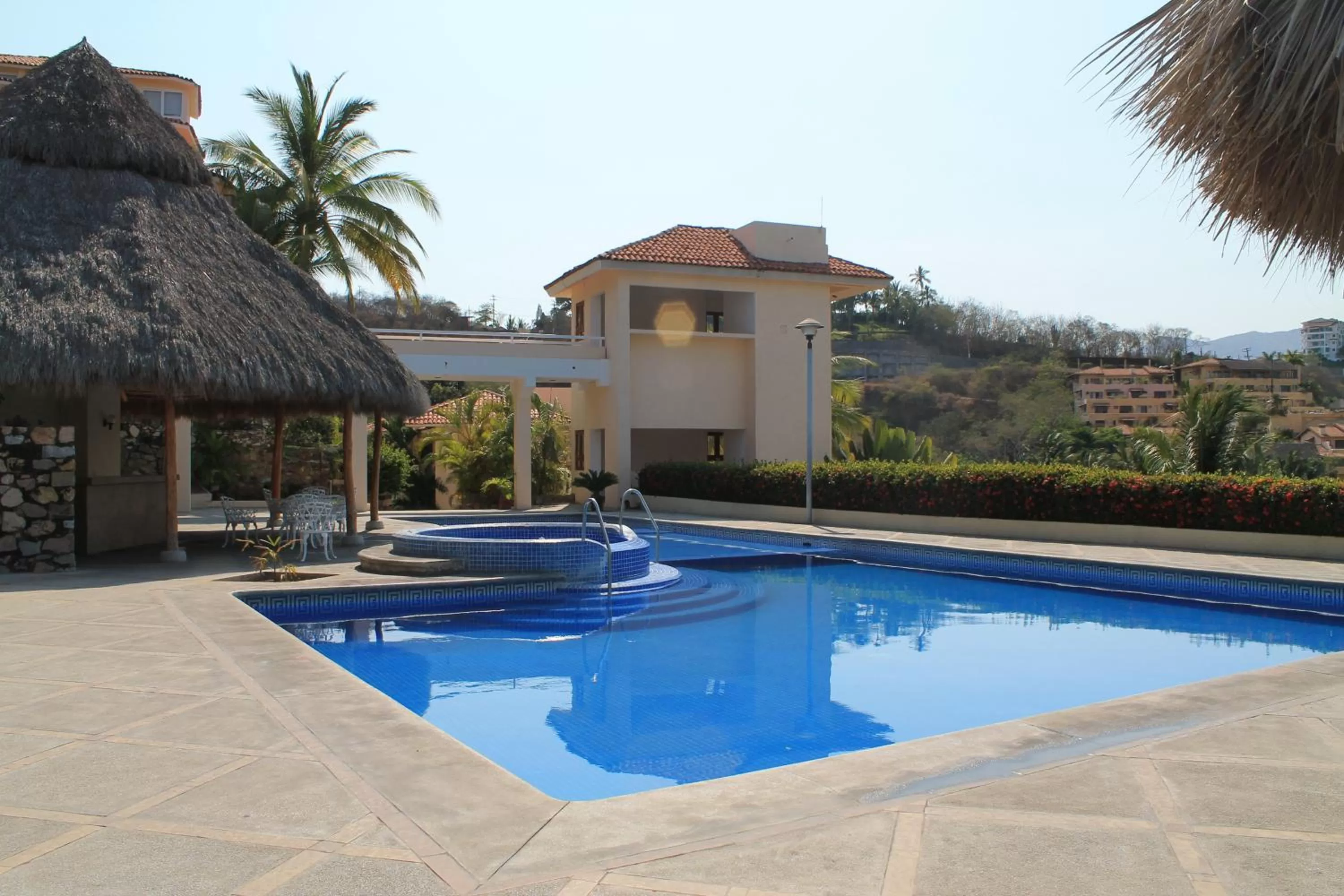 Swimming pool in Villas del Palmar Manzanillo with Beach Club