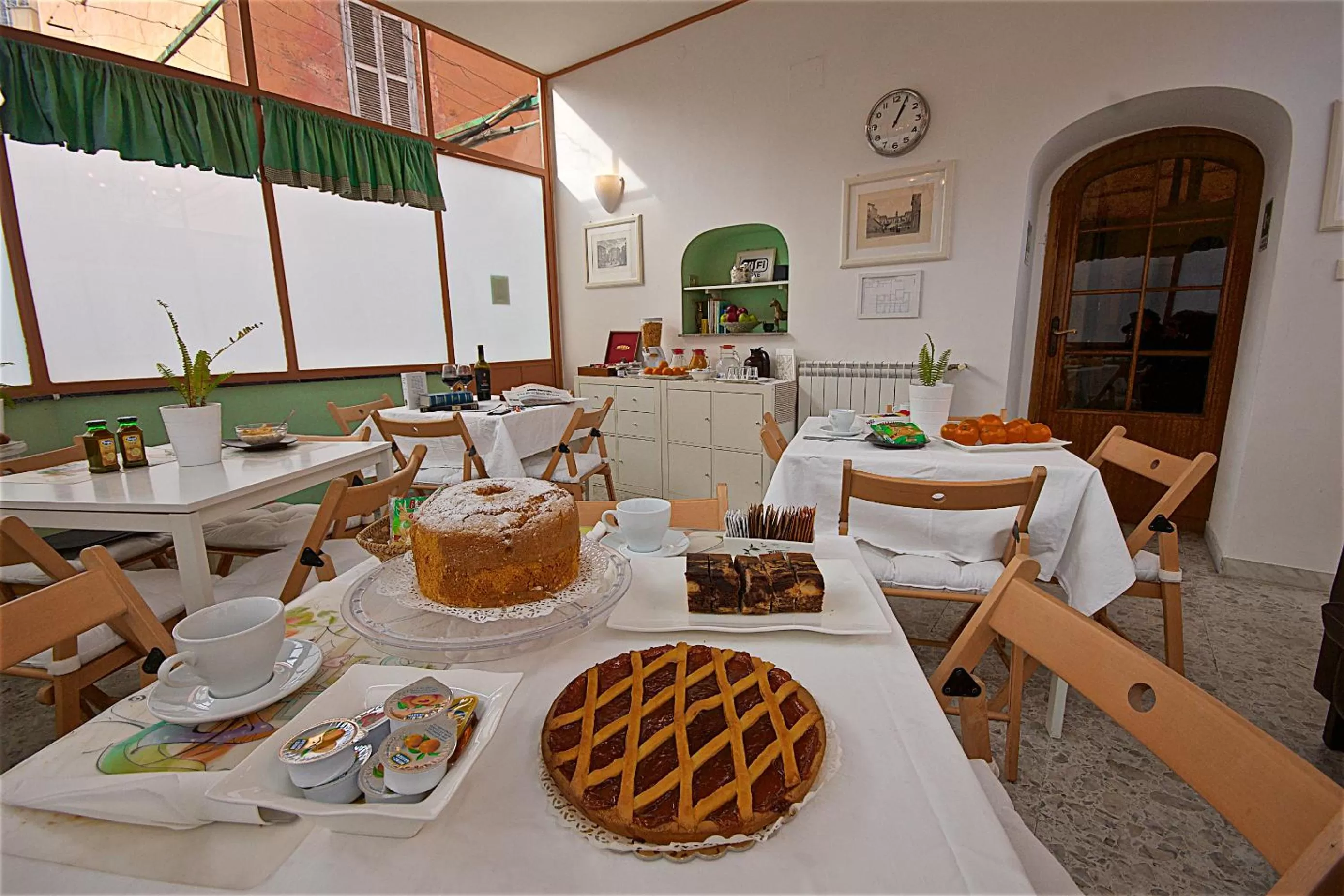 Italian breakfast in Hotel Carmel