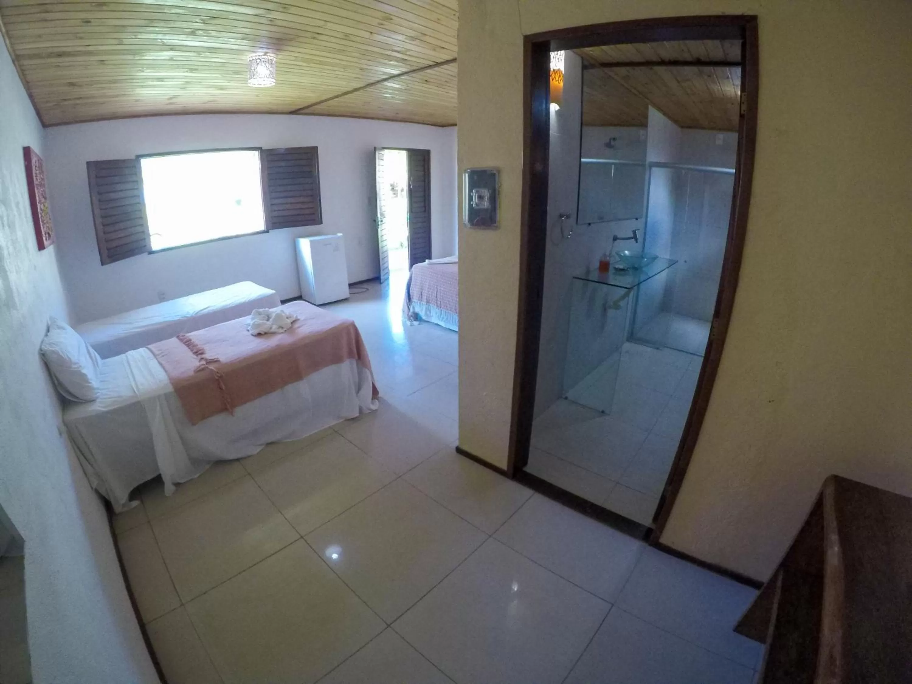 Bed in Pousada e Restaurante Encanto das Águas