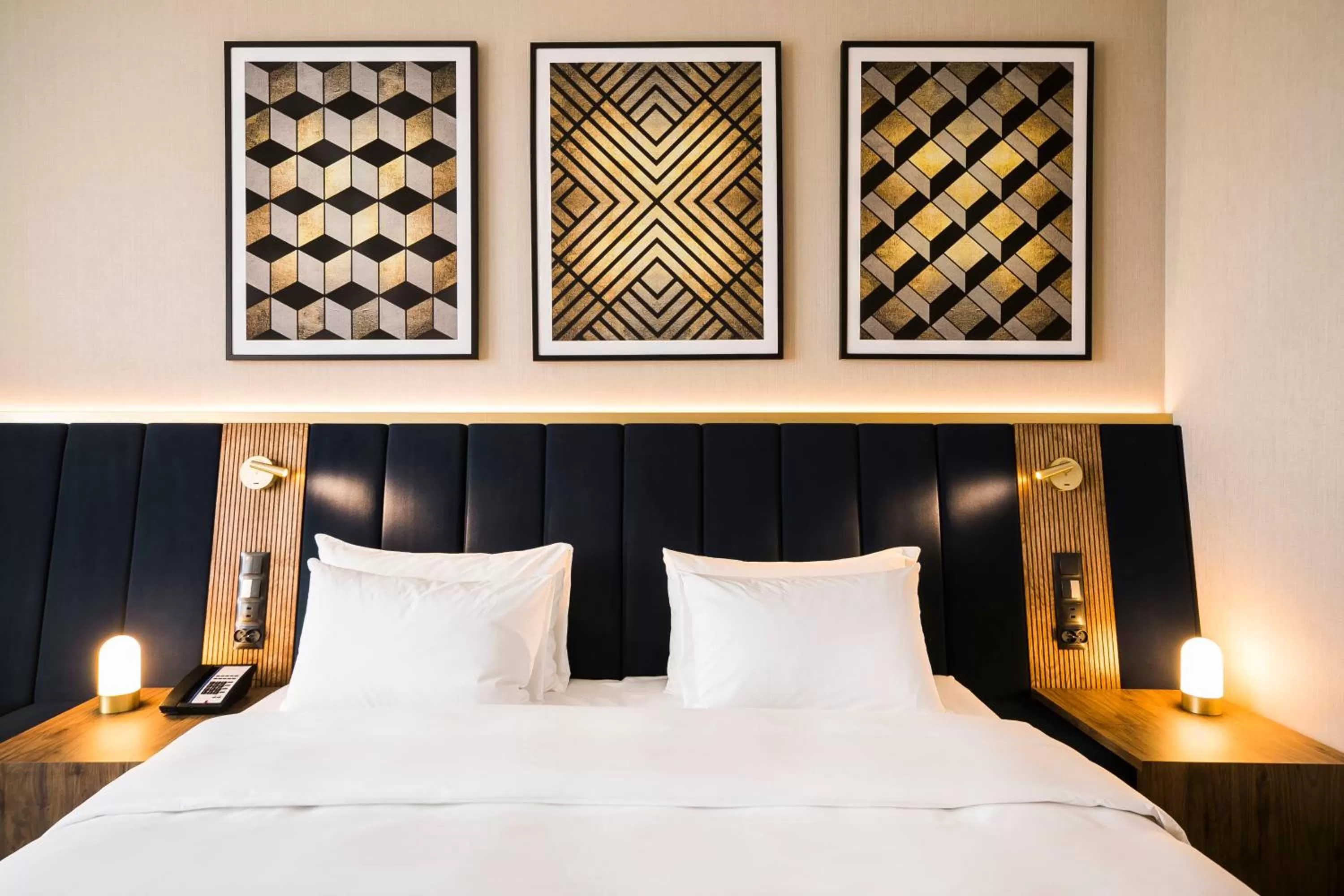 Bed in Radisson Blu Hotel Sopot