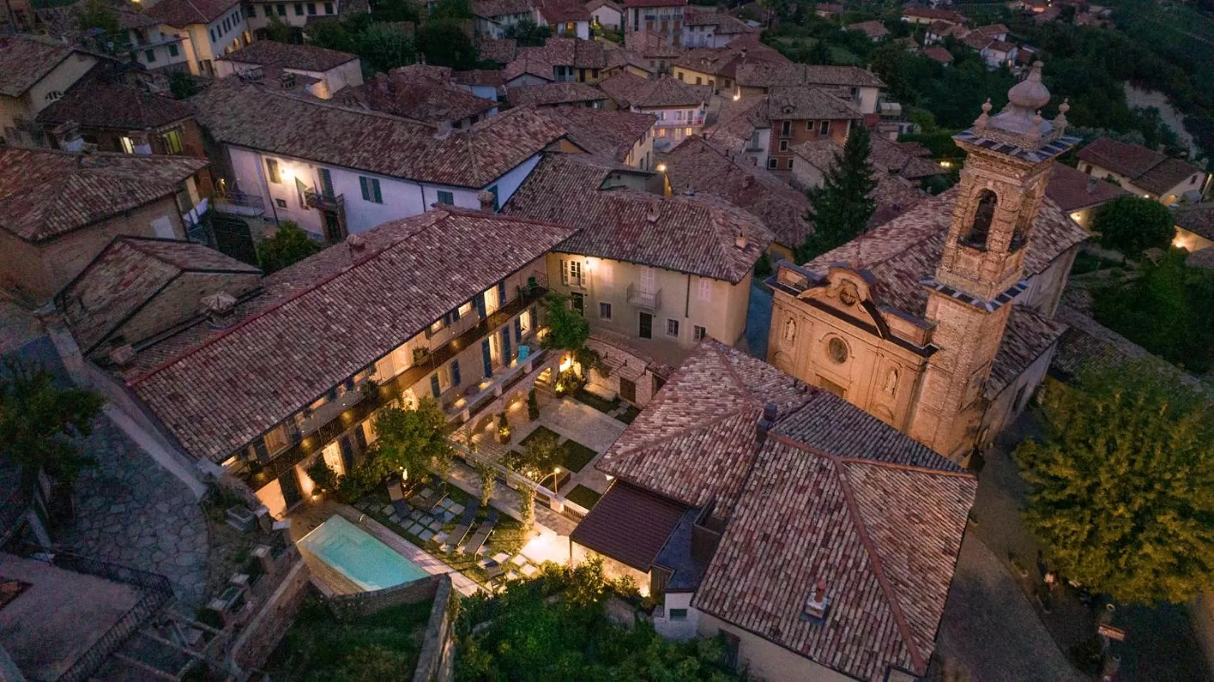 Bird's eye view in Il Cortile di San Michele