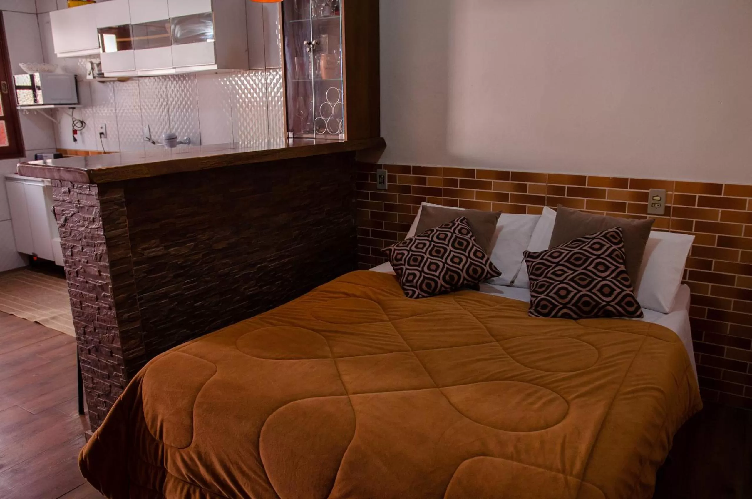 Bed in Pousada Barth