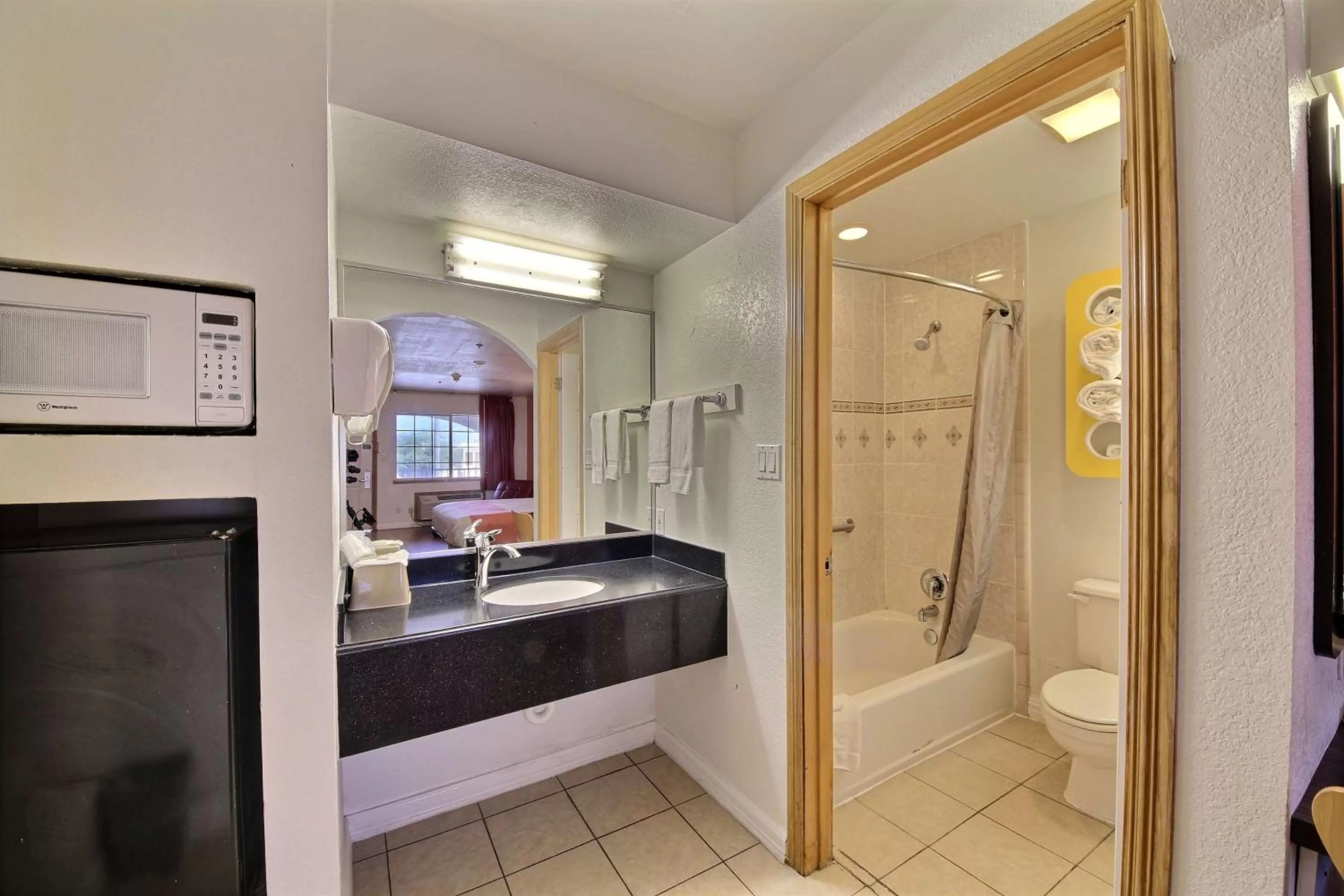 Shower in Motel 6-Edinburg, TX