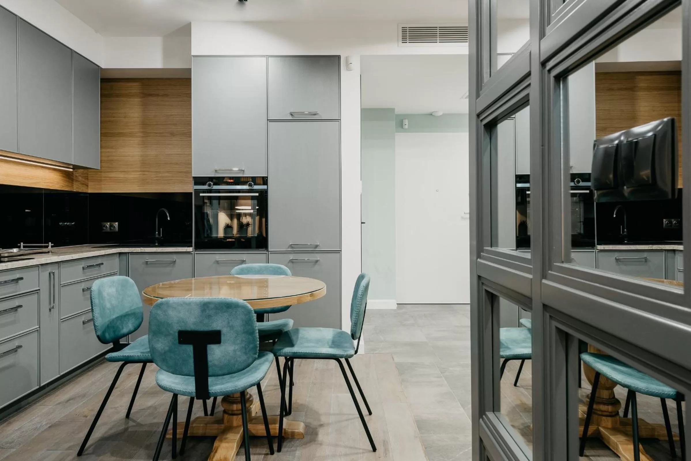 Kitchen or kitchenette in EXCLUSIVE Aparthotel MARINA