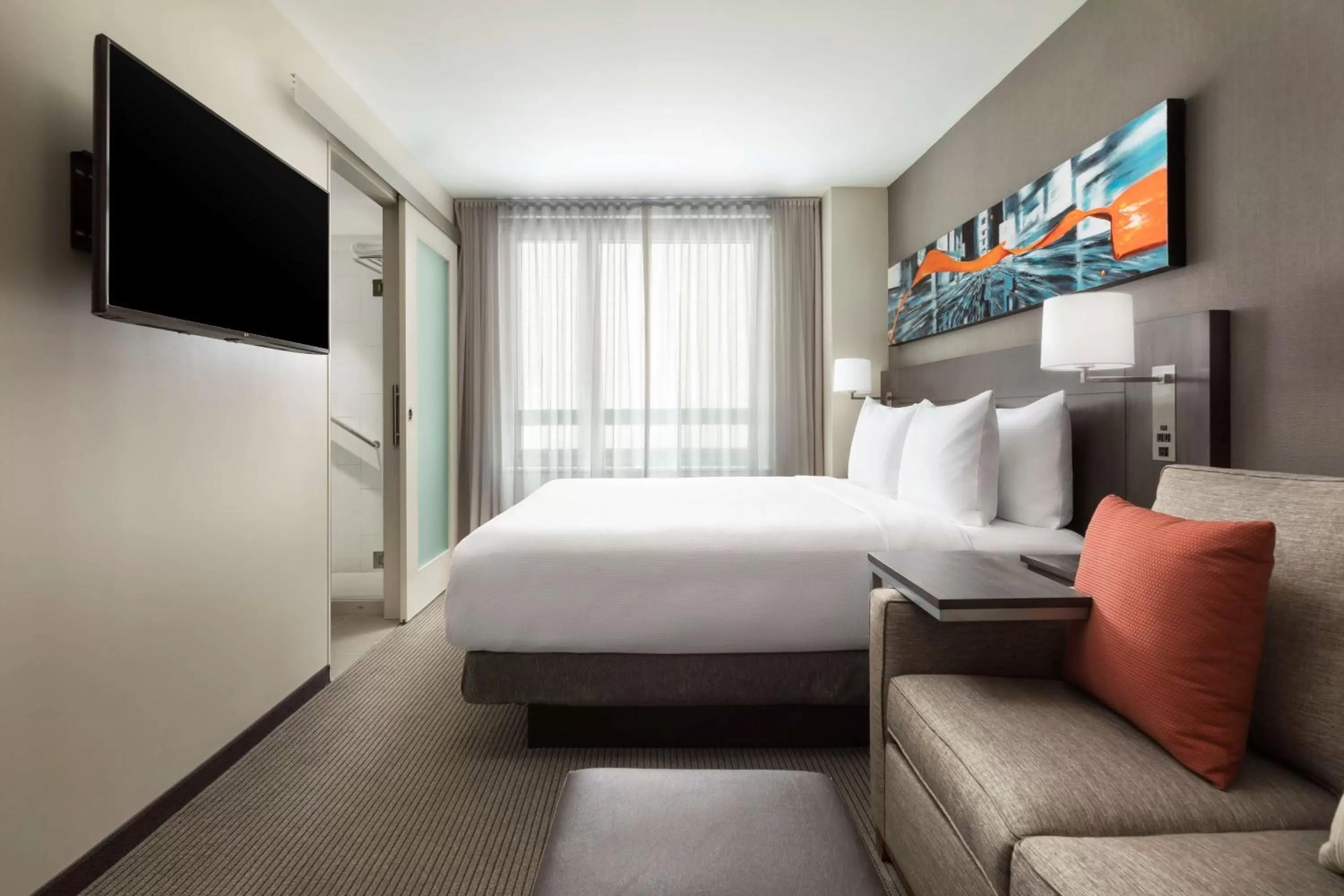 Photo of the whole room, Bed in Hyatt Place New York City - Times Square