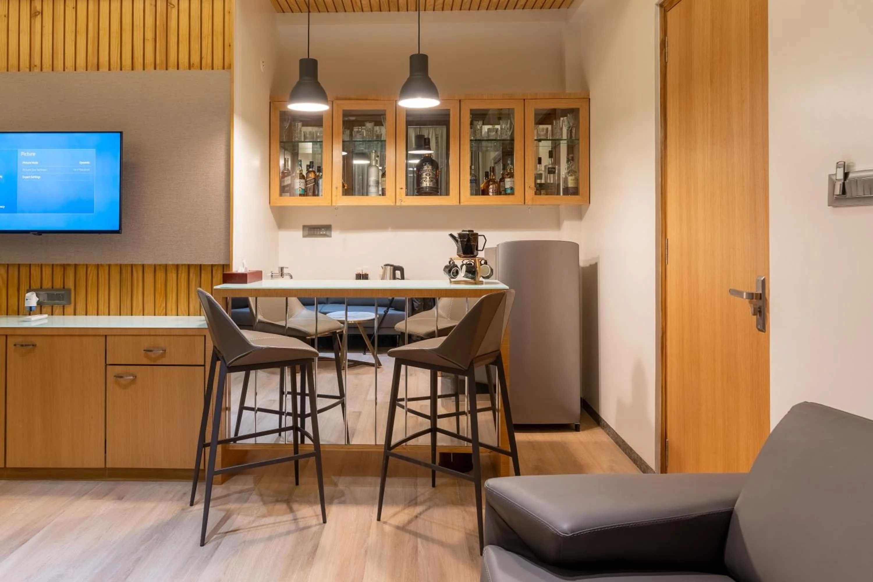 Dining area in Mountain Creek Villa Udaipur