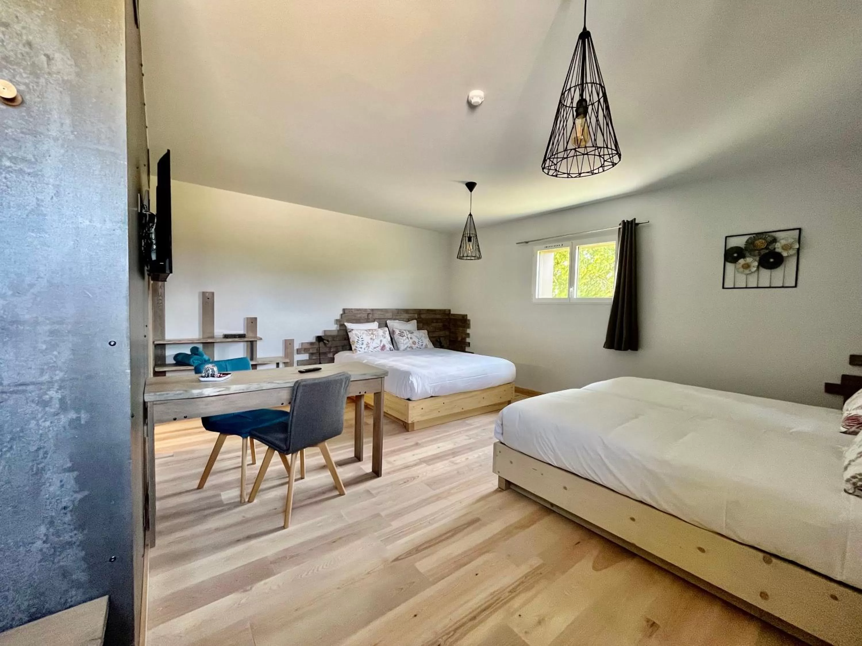 Bed in Hôtel En Tilleul