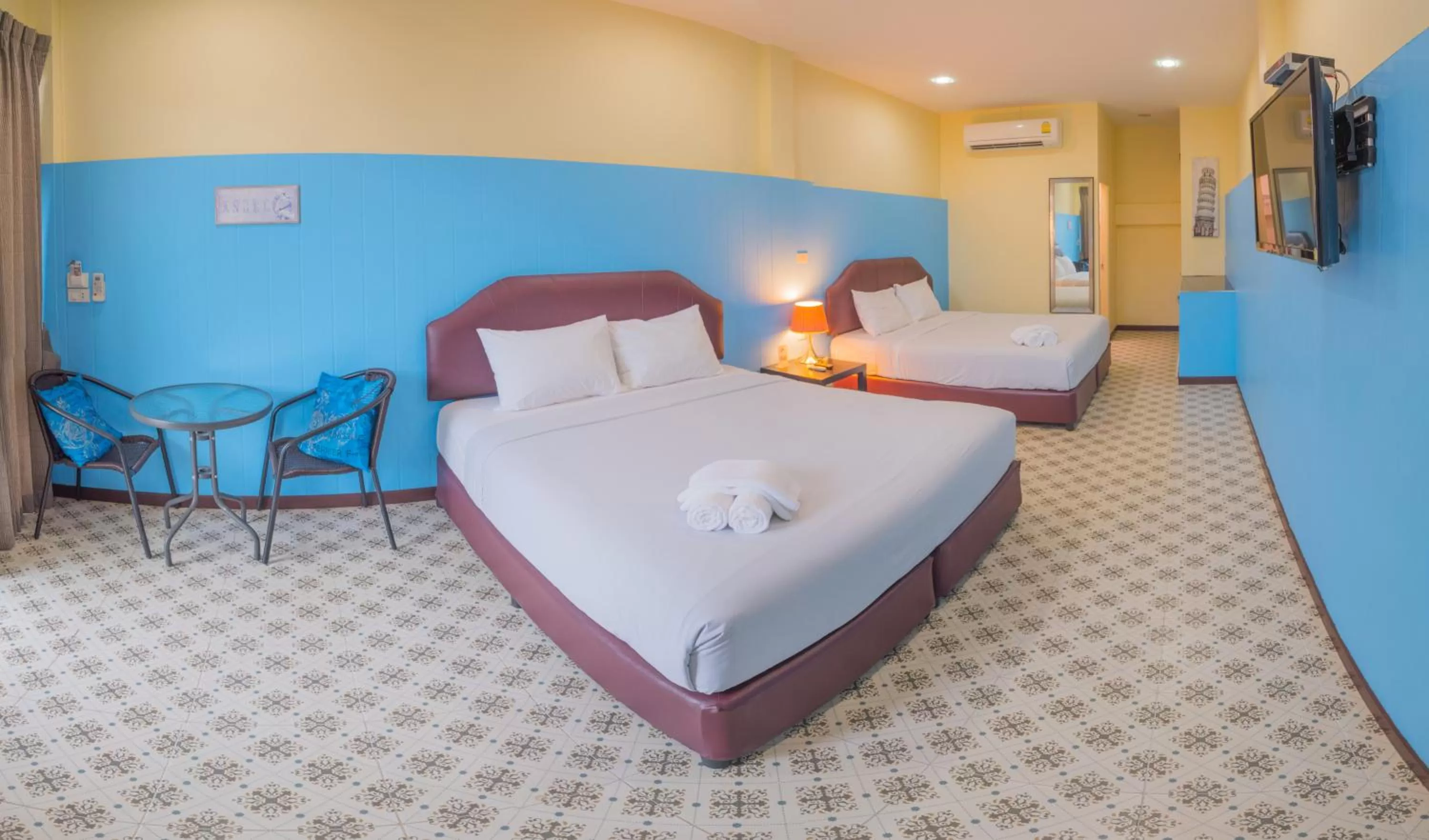 Bed in The Cube Resort