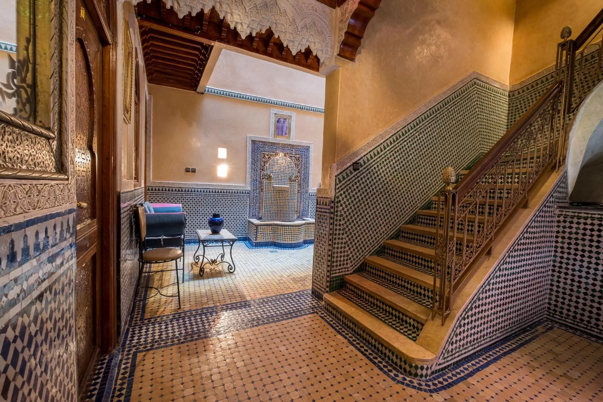 Lobby or reception in Riad Saad