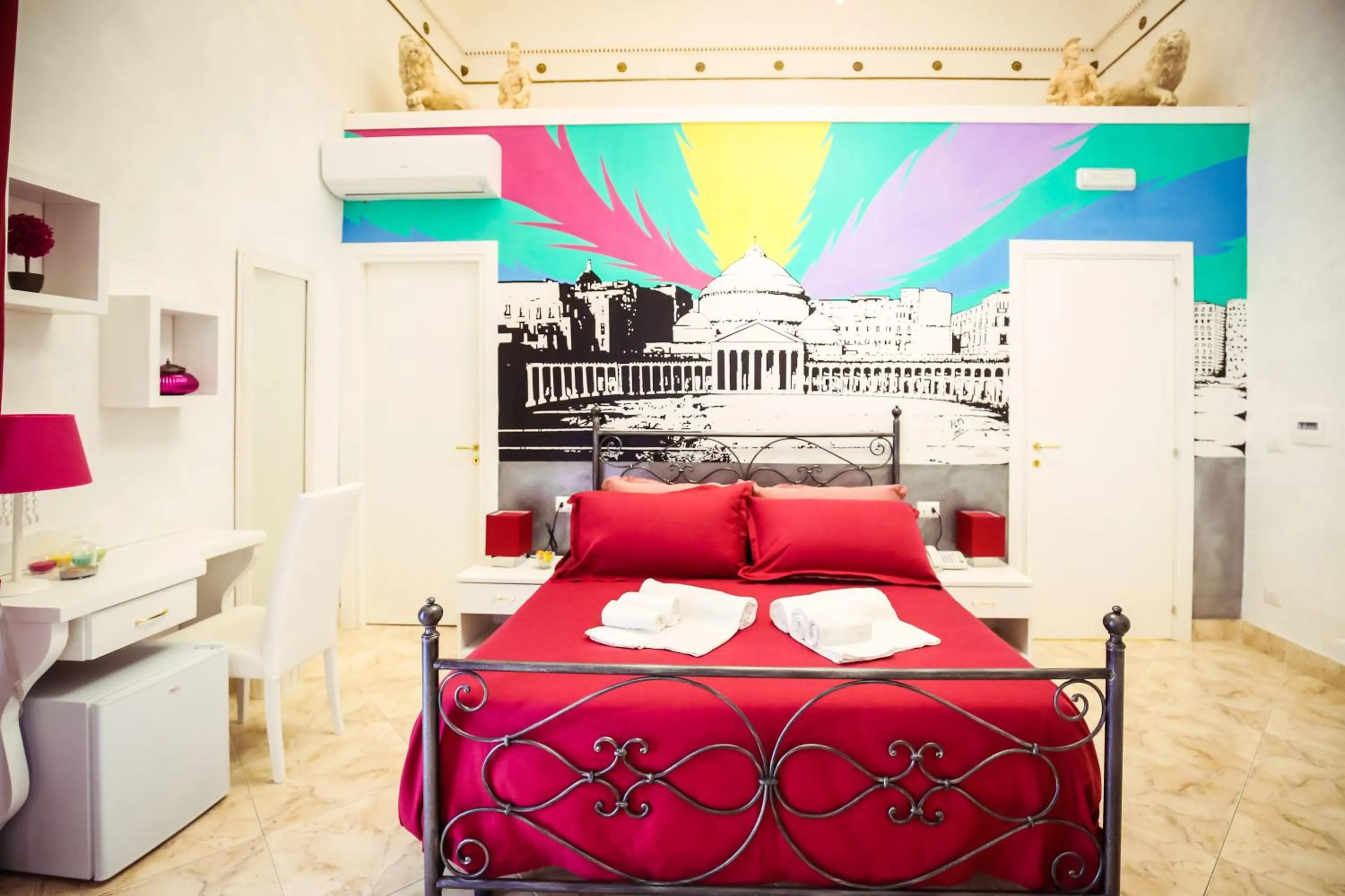 Bed in NapoliMia Boutique Hotel