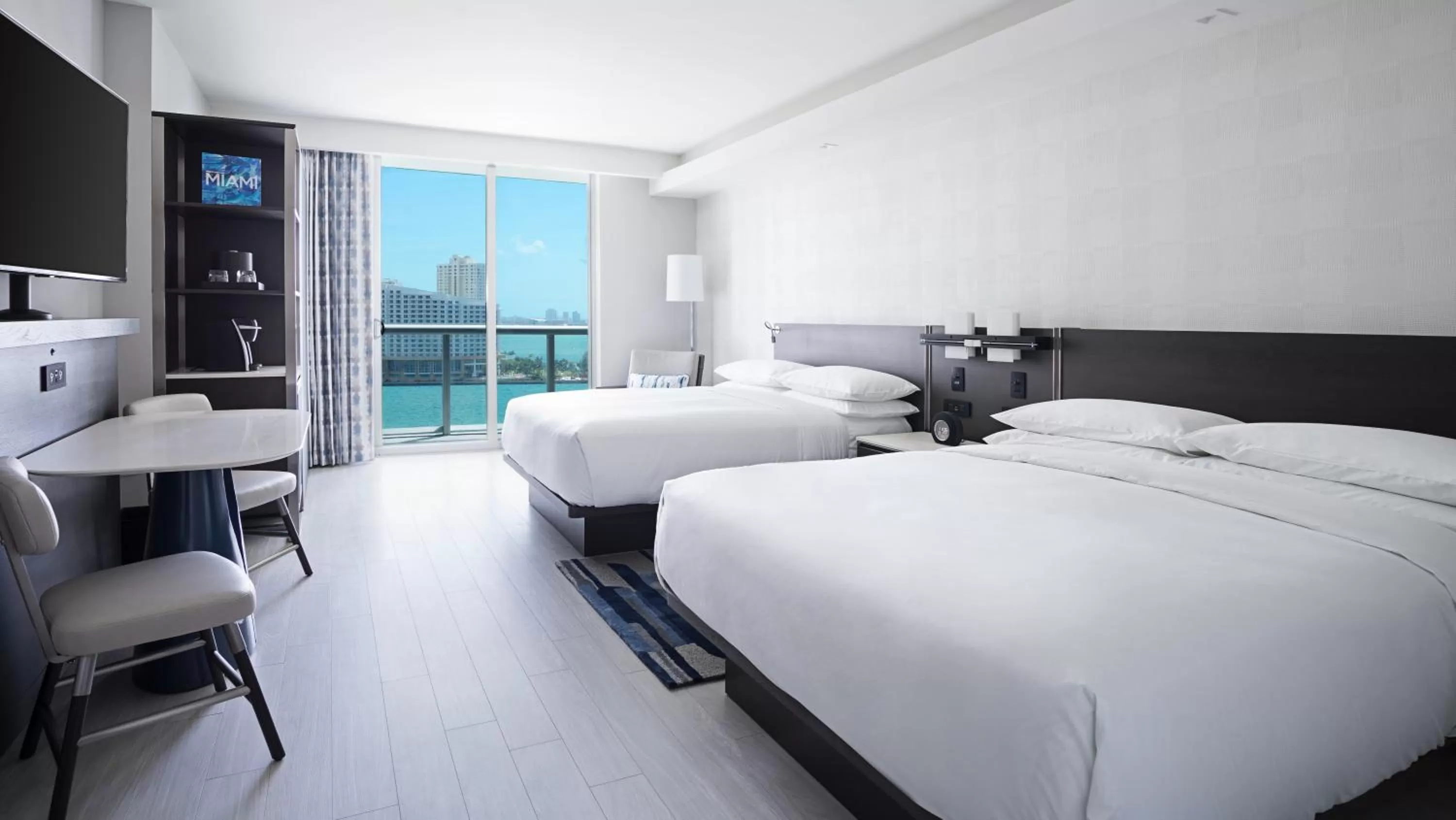 Queen Room with Two Queen Beds, Balcony and Bay View in Hyatt Centric Brickell Miami