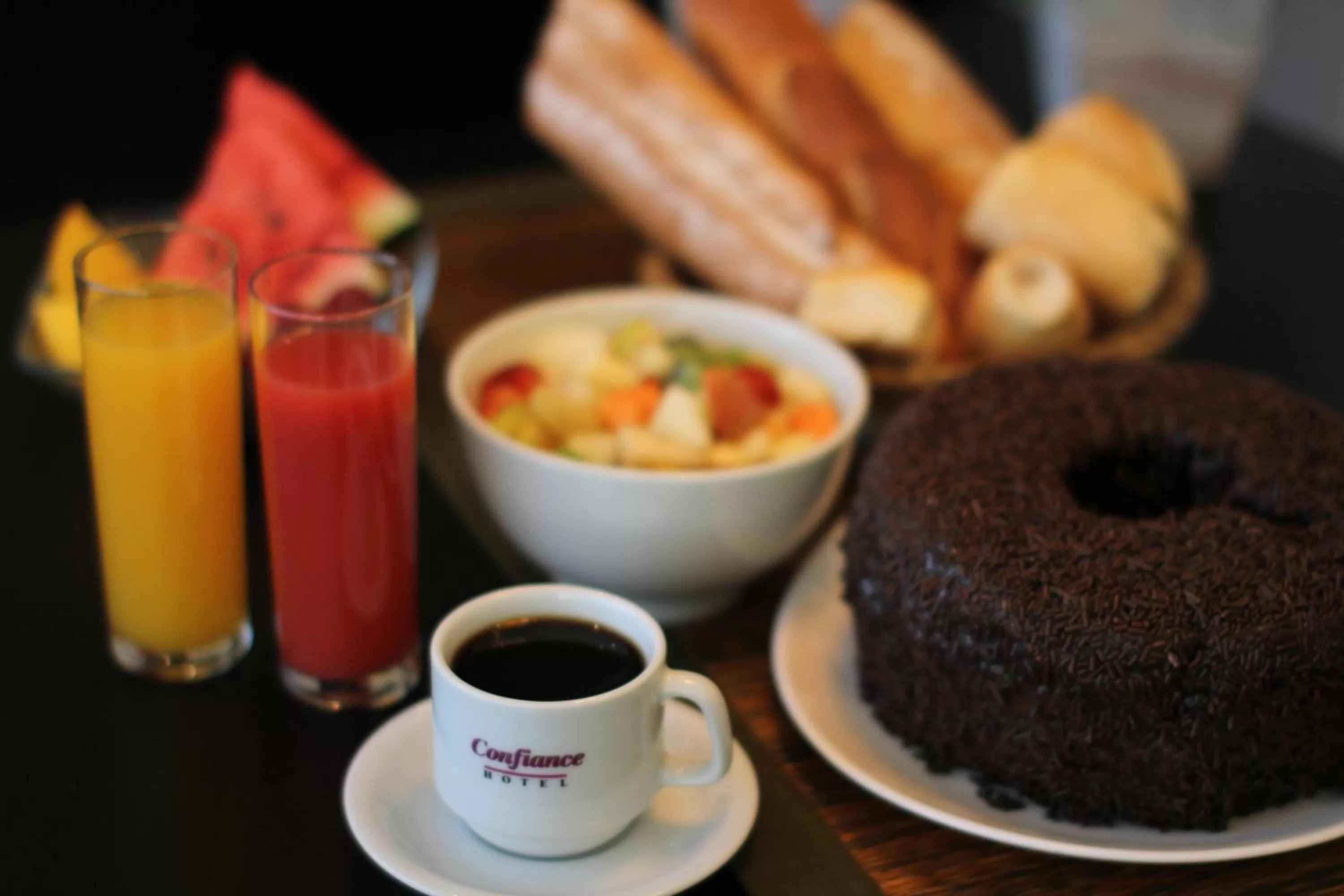 Buffet breakfast in Hotel Confiance Batel