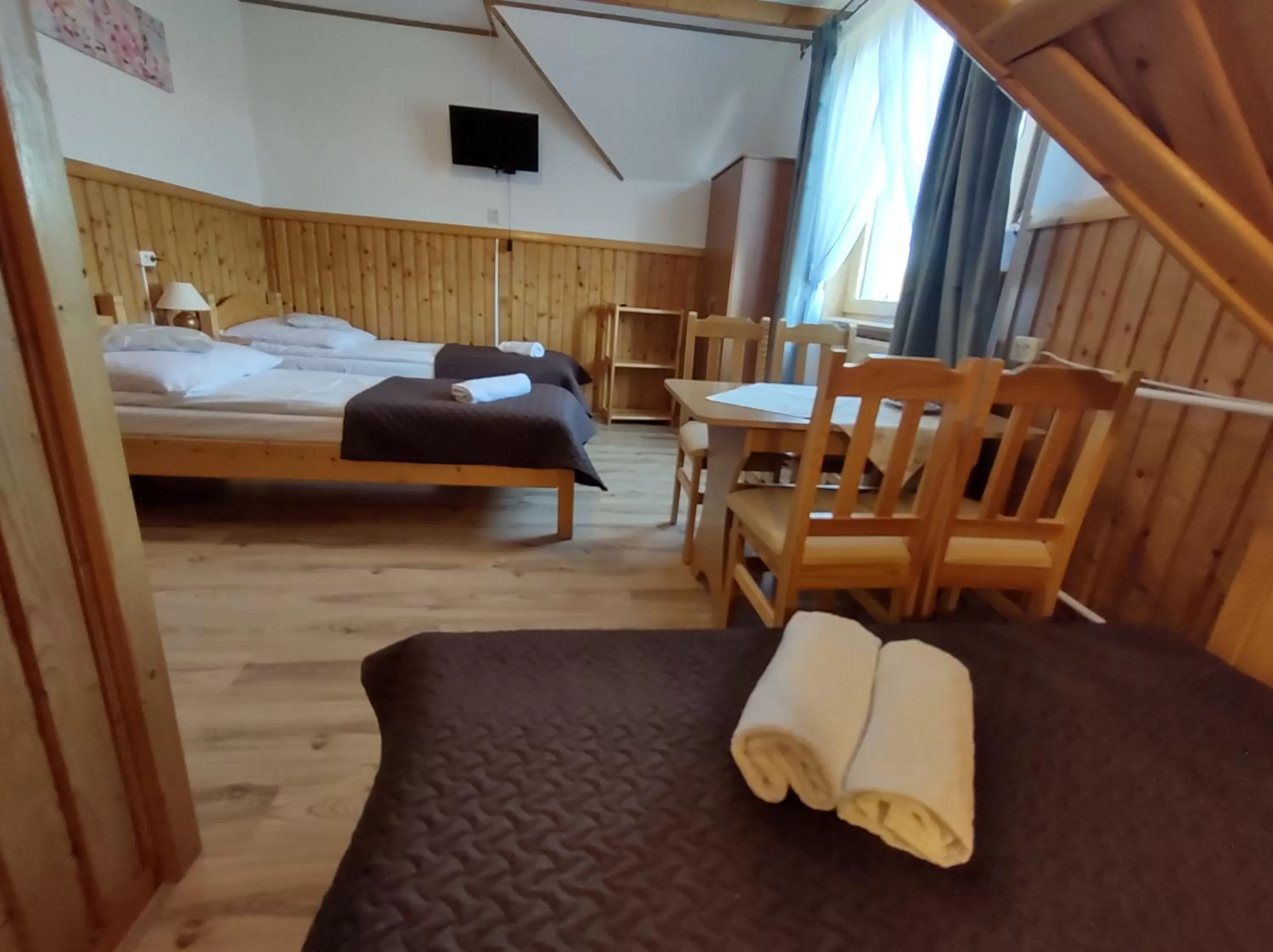 Bed in Noclegi U Reni