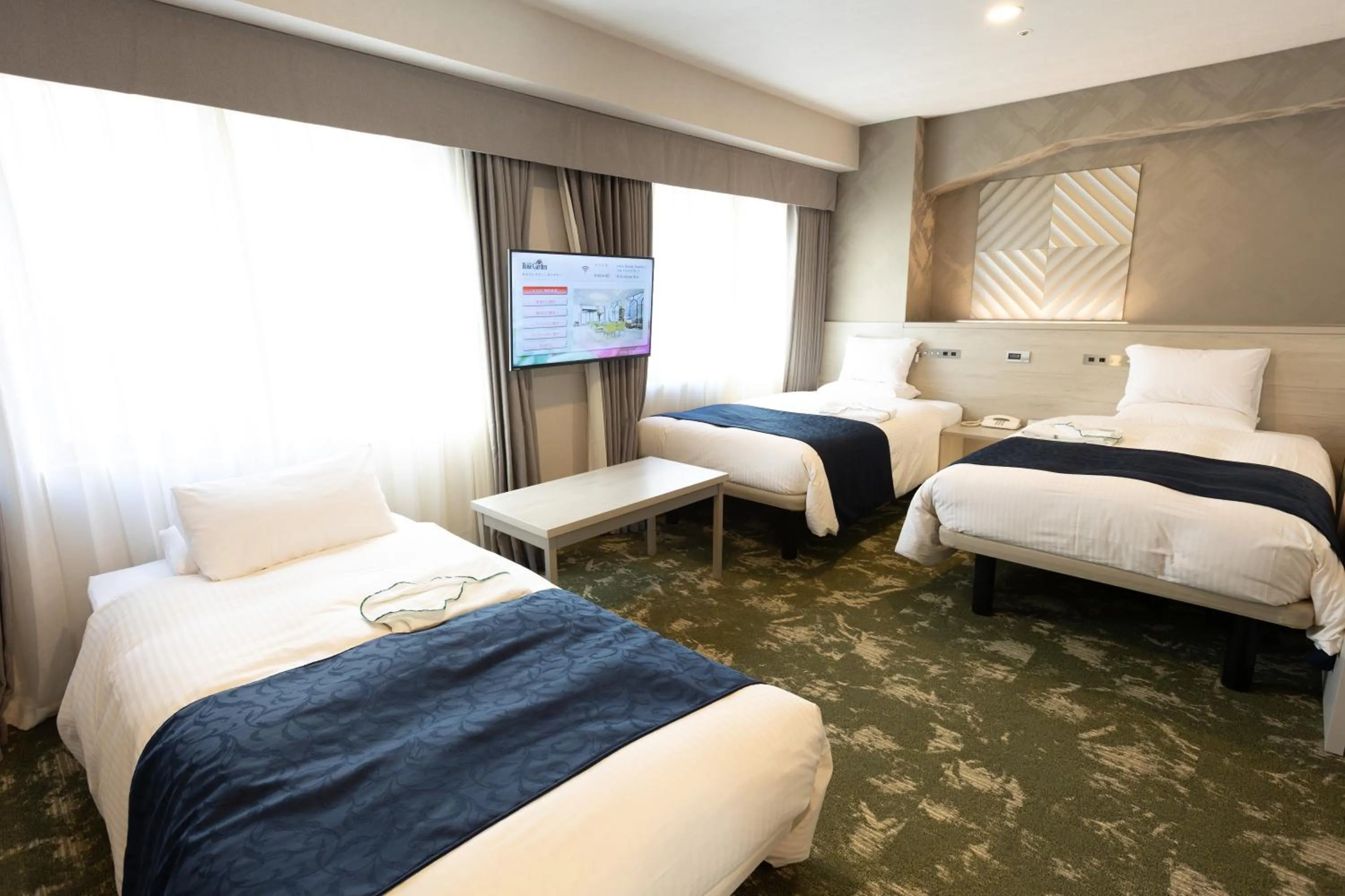 Bed in Hotel Rose Garden Shinjuku