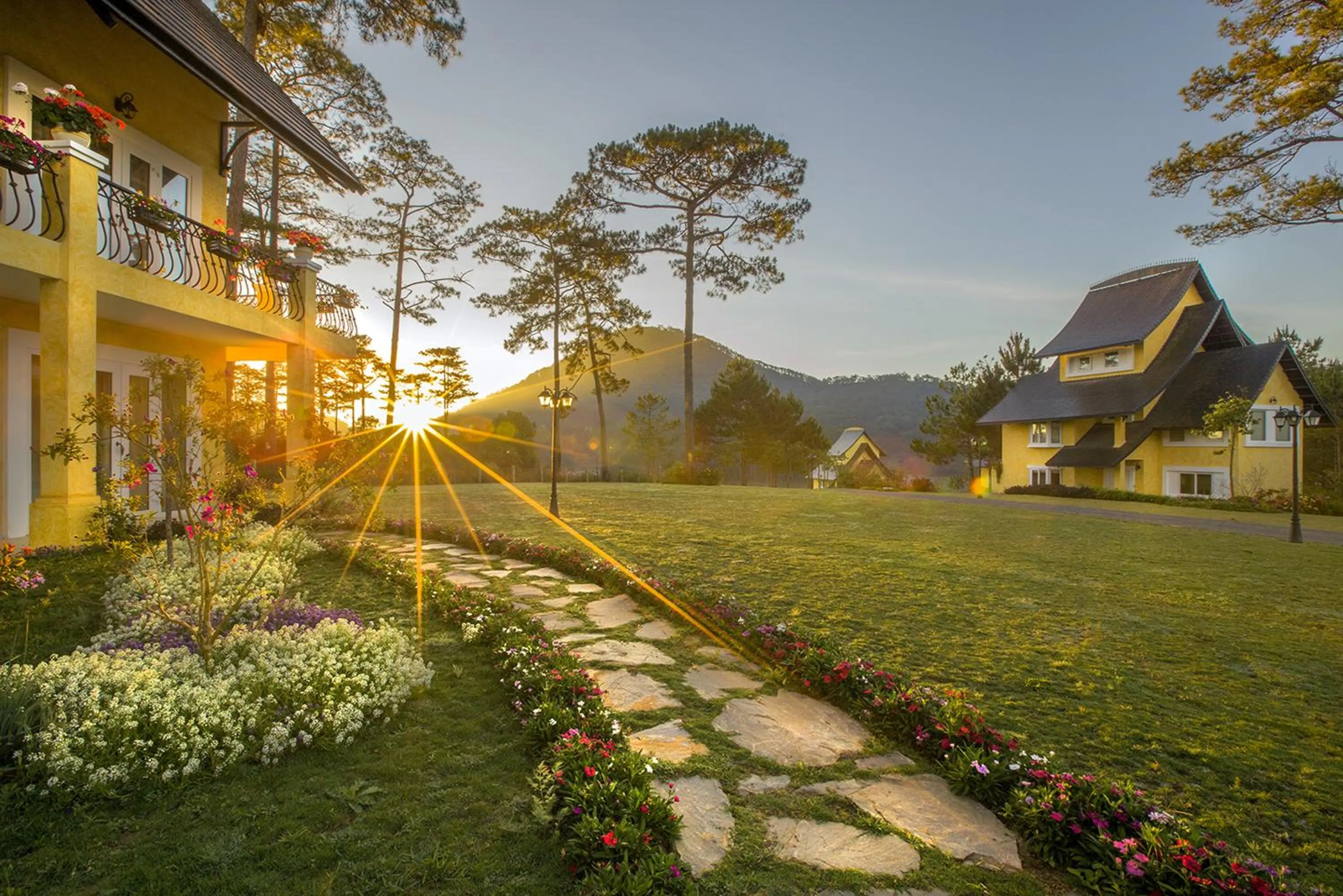 Garden view in Binh An Village Resort