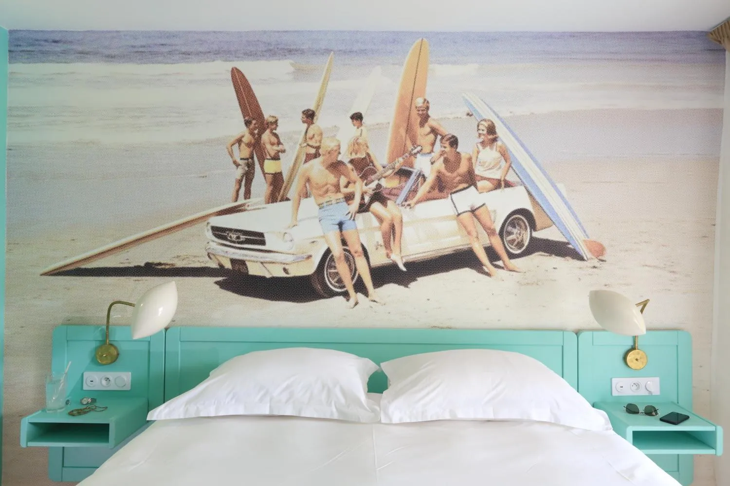 Bed in Hotel Casarose - Cannes Mandelieu