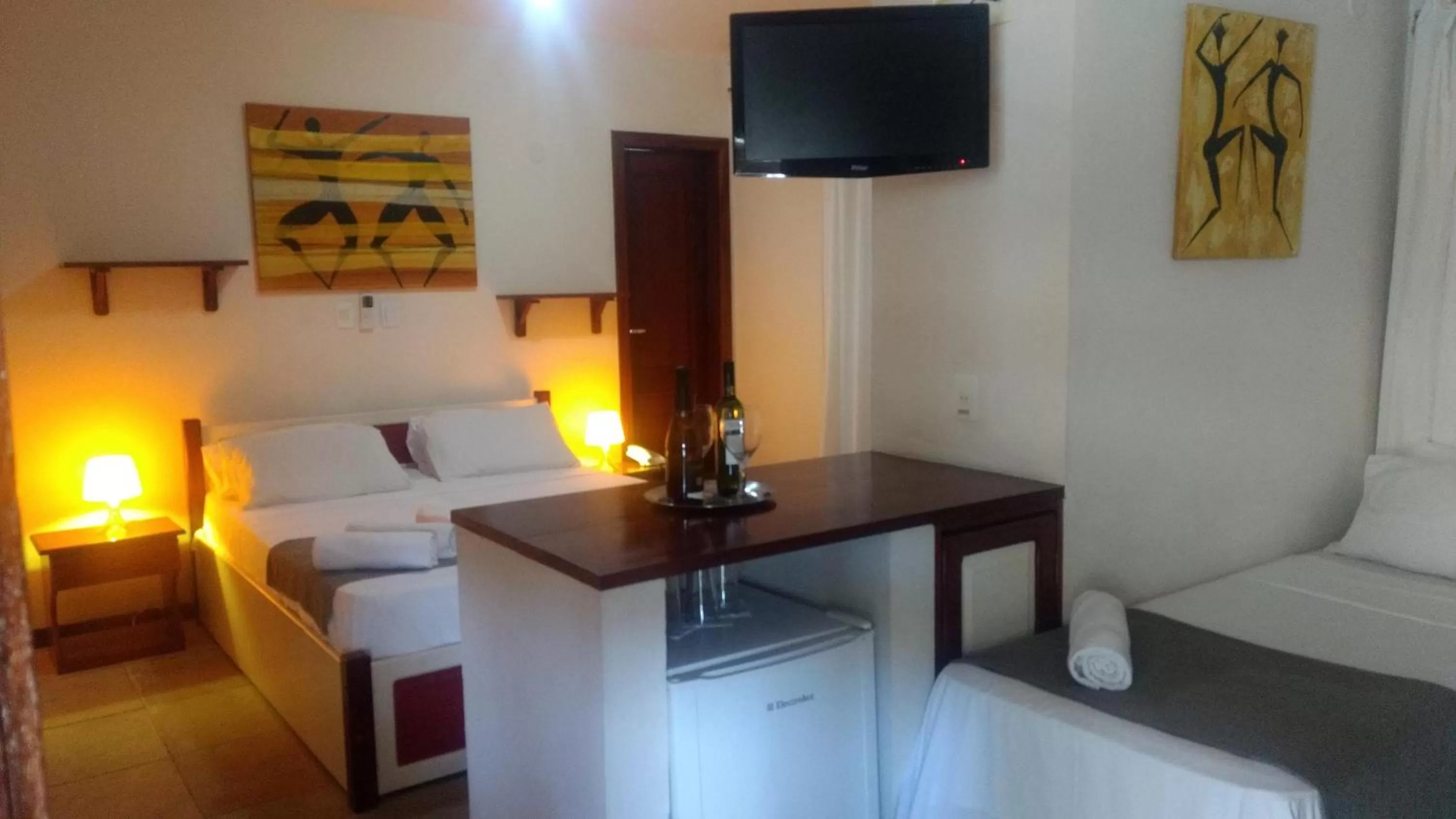 Bed in Hotel Pousada Salvador Paradise