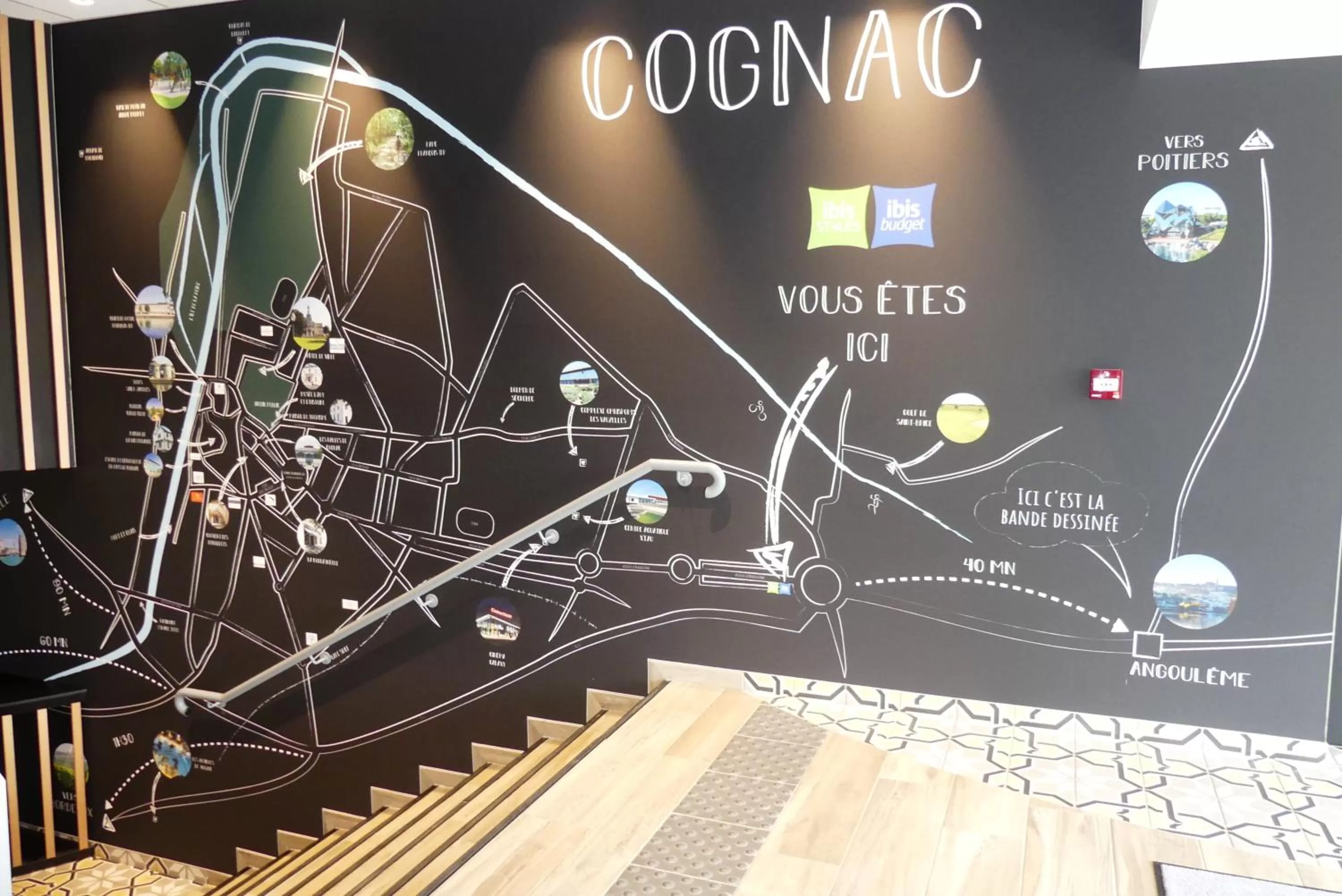 Decorative detail in Ibis Styles Cognac