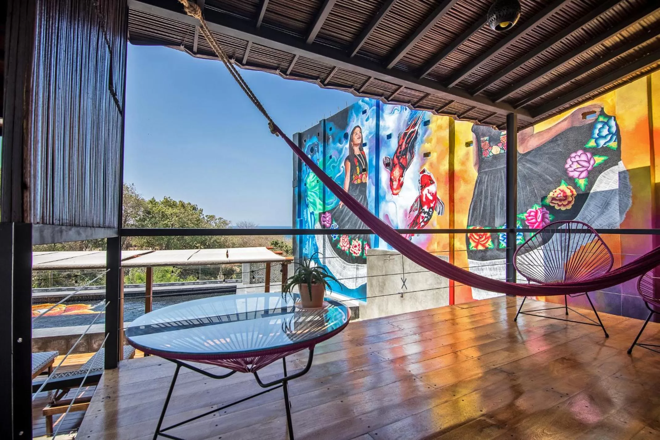 Balcony/Terrace in Cabane Container Boutique Hotel