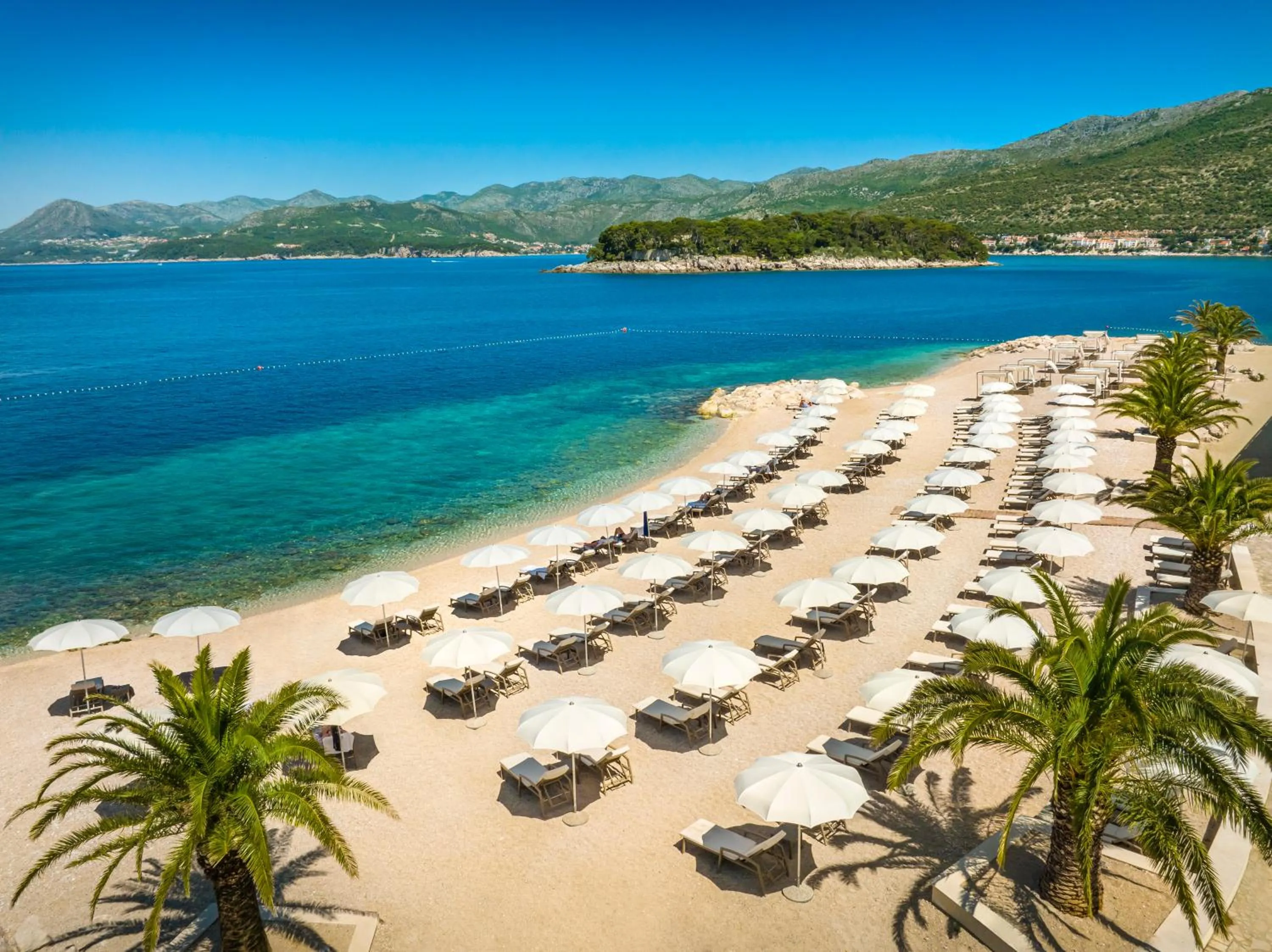 Beach in President Hotel, Valamar Collection