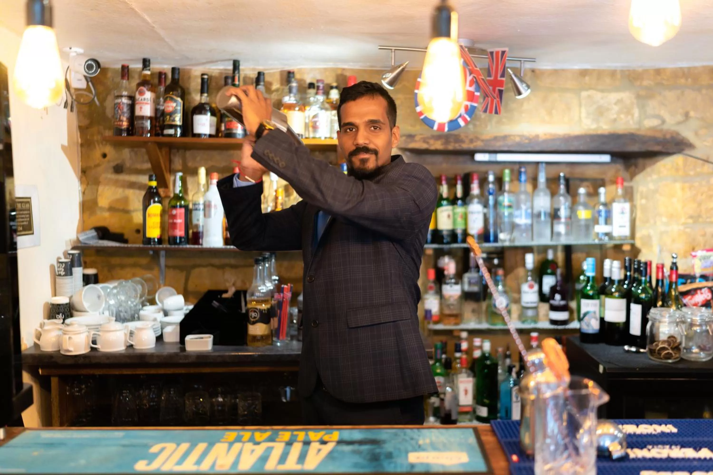 People in Crown Hotel Cotswold