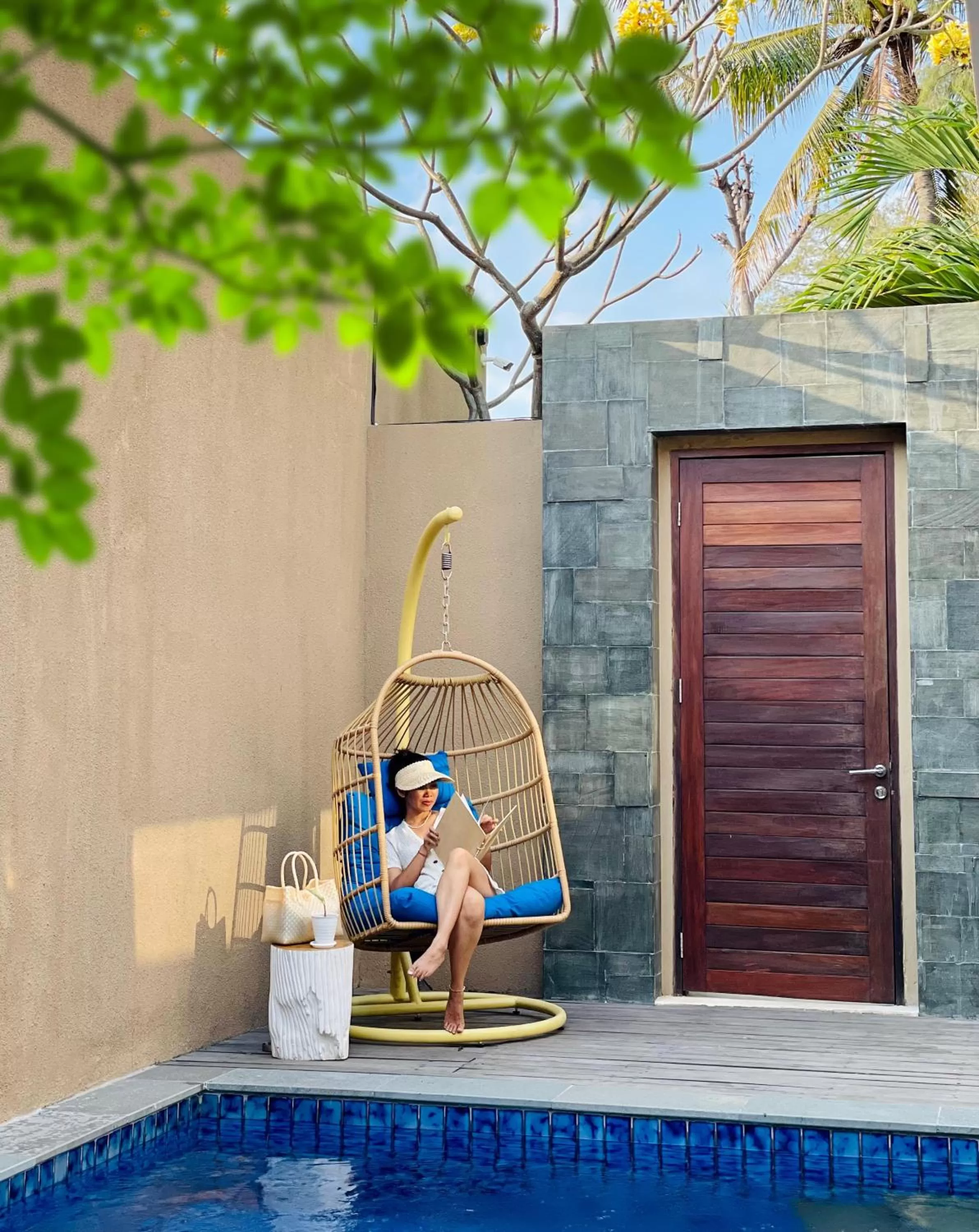 Swimming pool in Taj Maza Sunset Villas