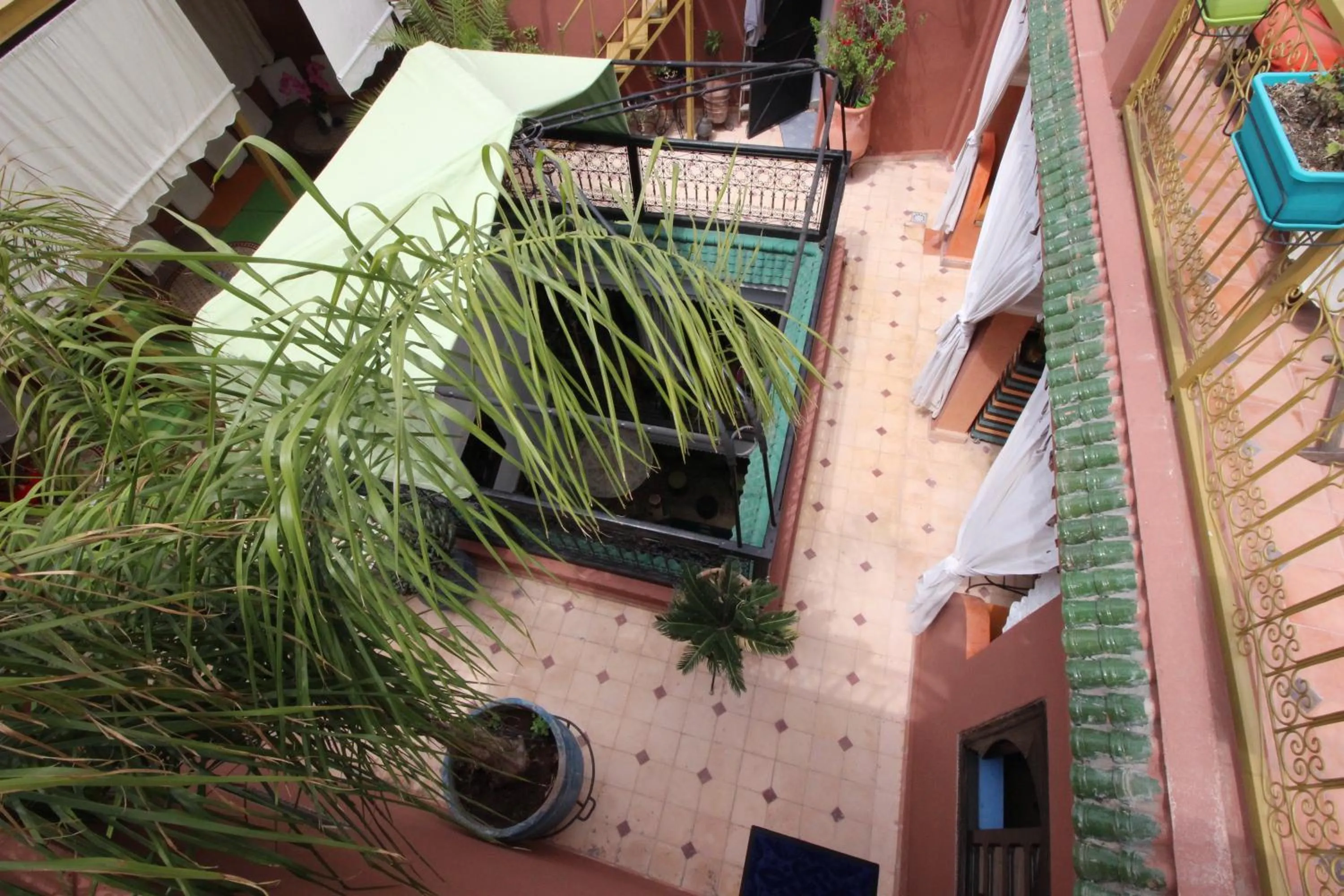 Bird's eye view in Riad Eloise