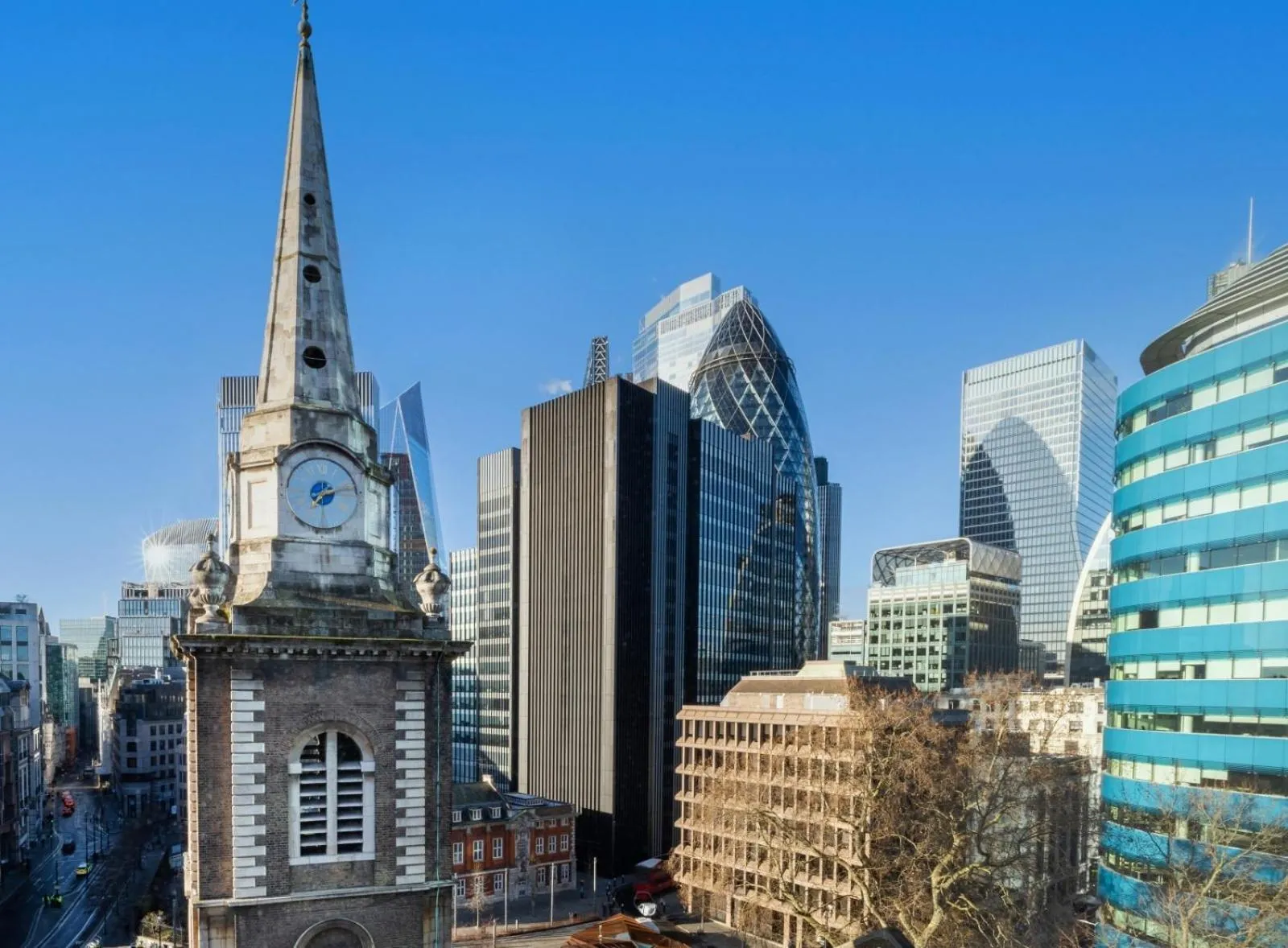 City view in Hotel Saint London