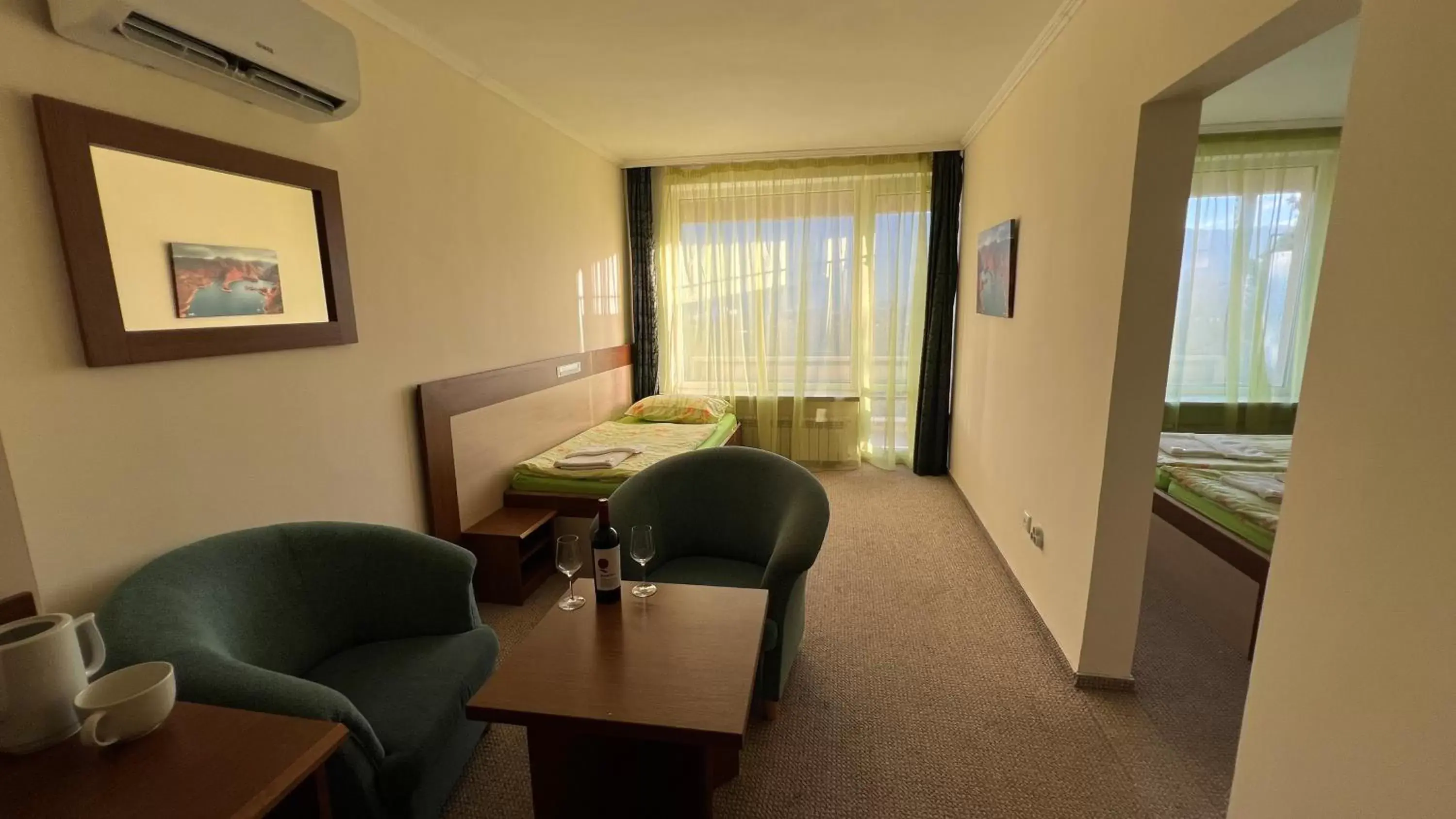 Deluxe Superior Suite with Balcony and mountain view in Hotel Gorna Banya Deluxe Superior Suite with Balcony and mountain view in Hotel Gorna Banya