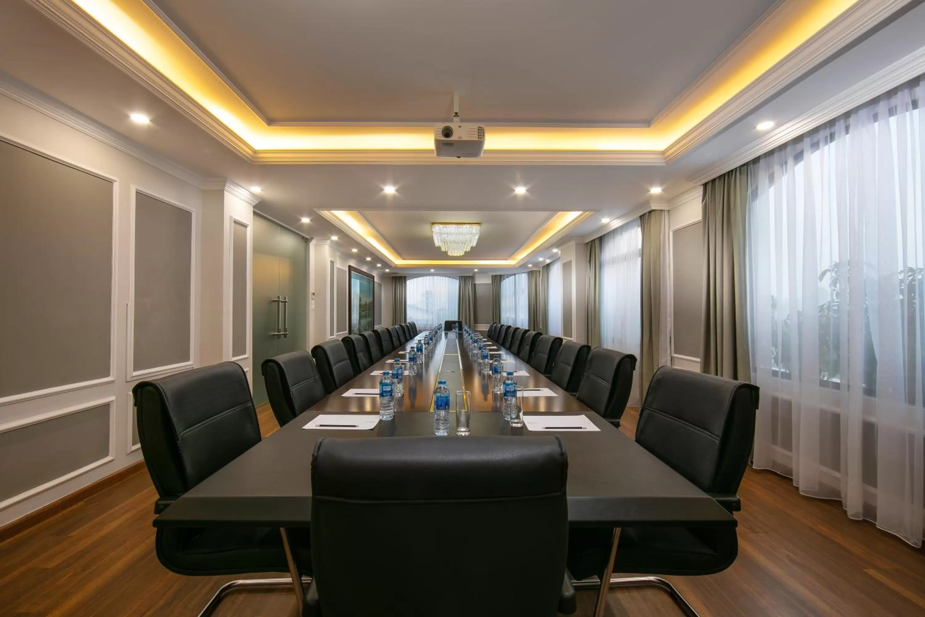 Seating area in Halais Hotel