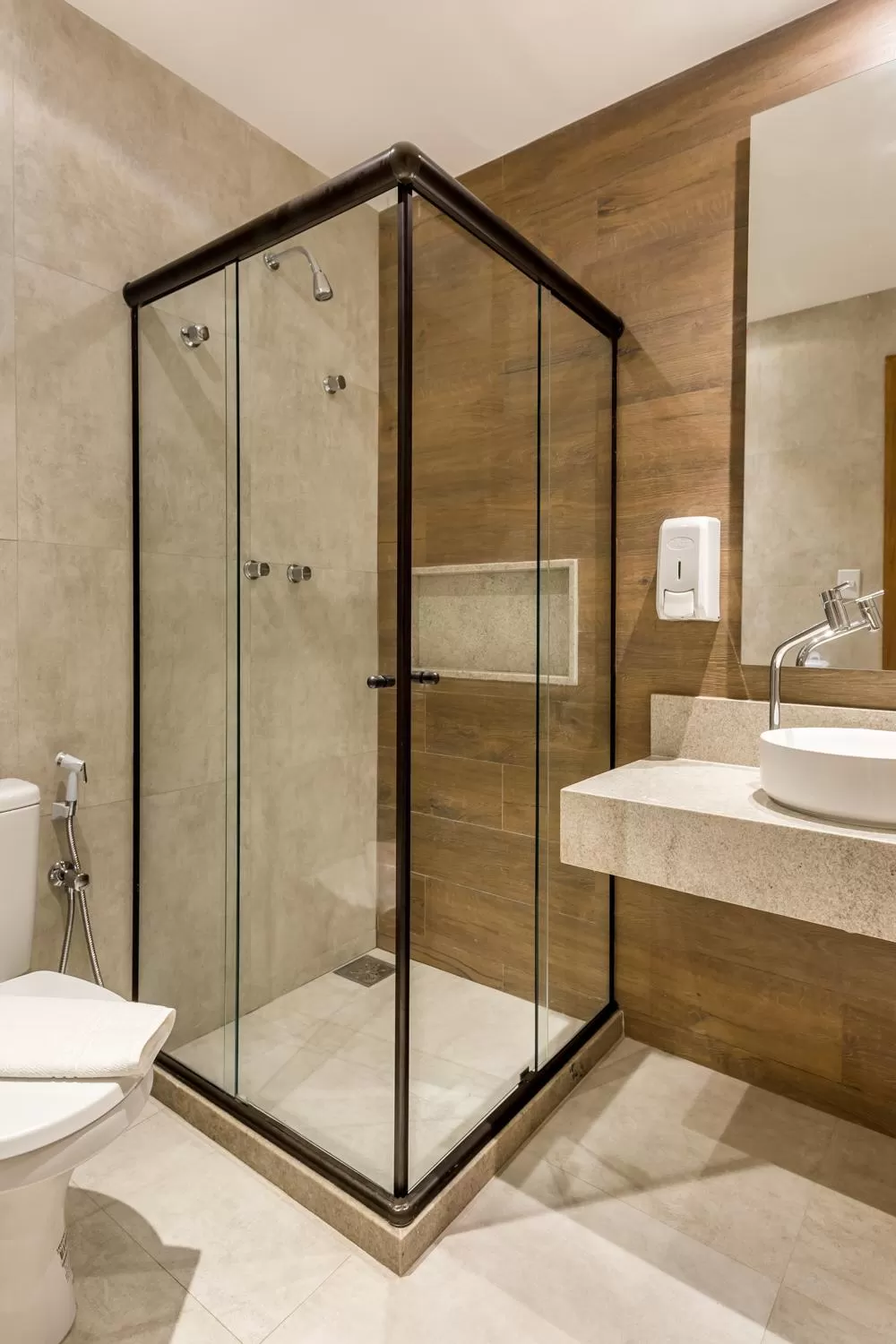 Shower in Bravo Pousada Design