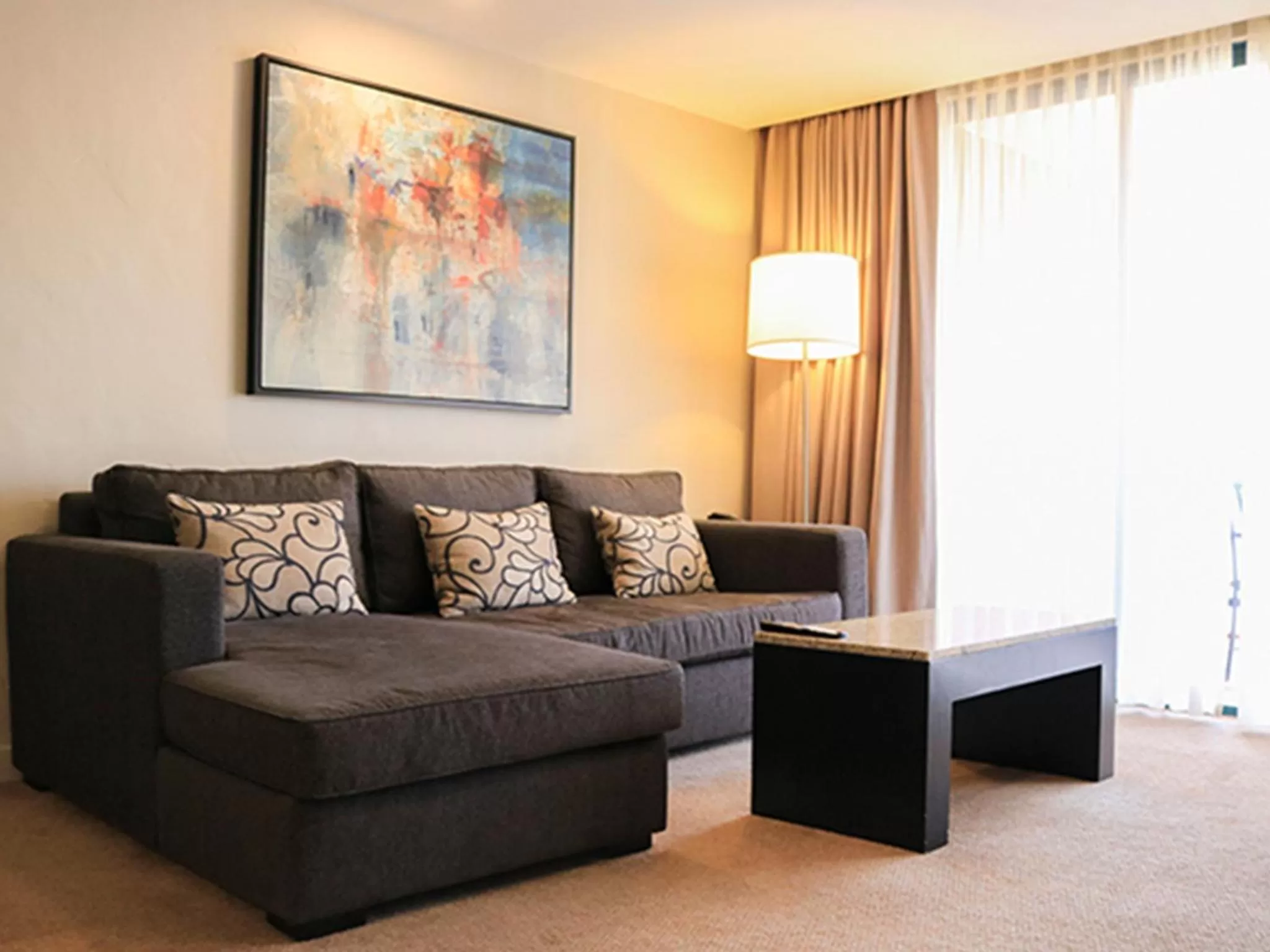 Seating area in Hotel Coral & Marina