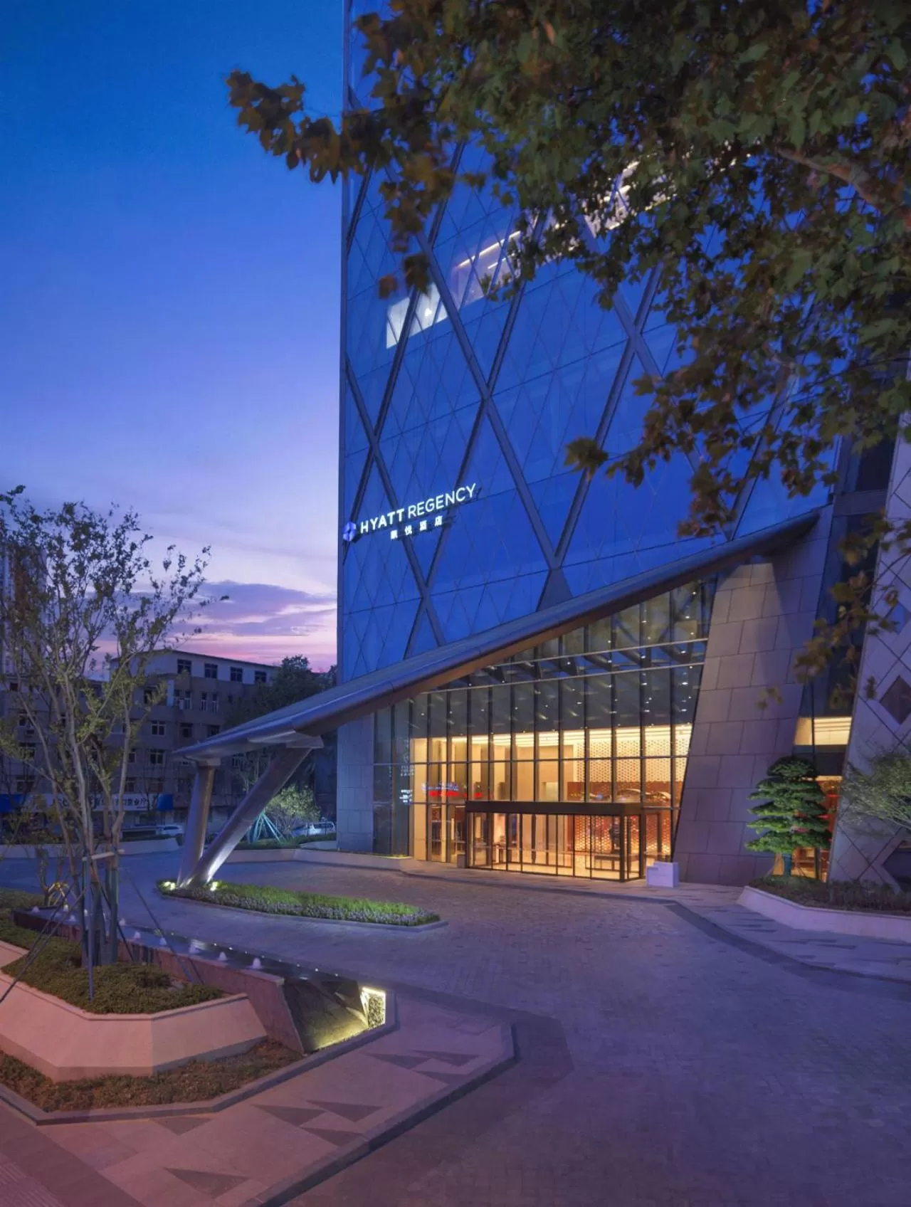 Facade/entrance in Hyatt Regency Zhenjiang