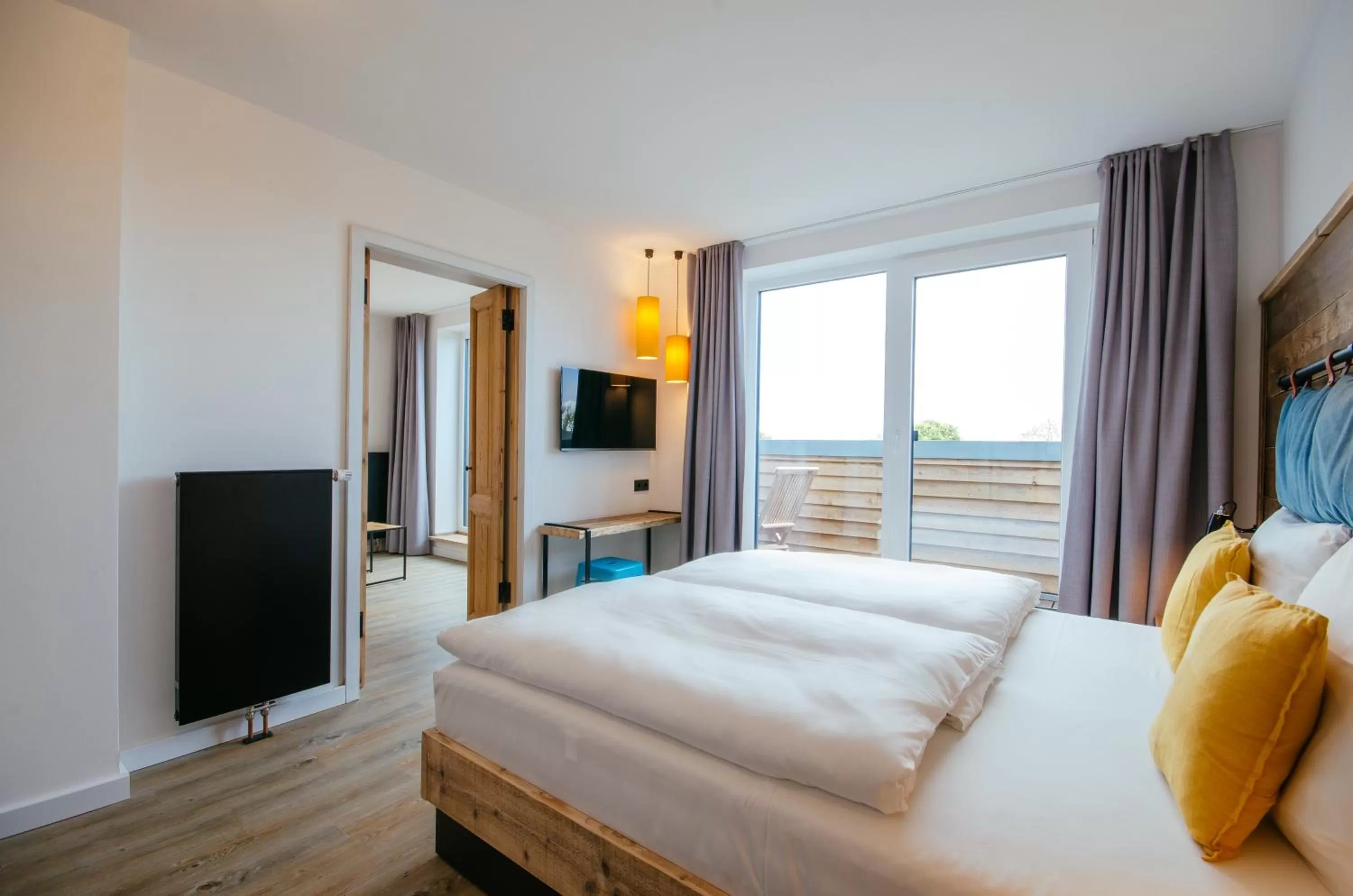 Bed in Hotel Landhafen