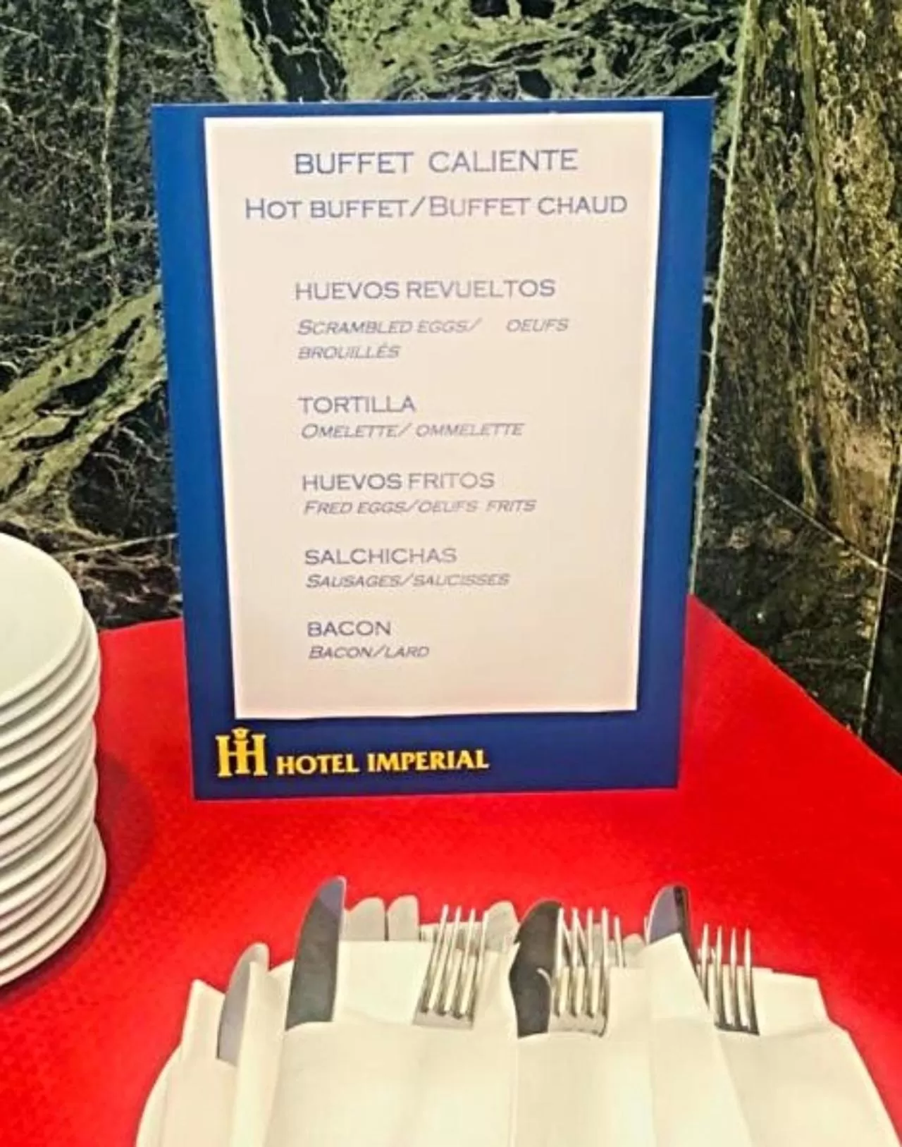 Breakfast in Hotel Imperial