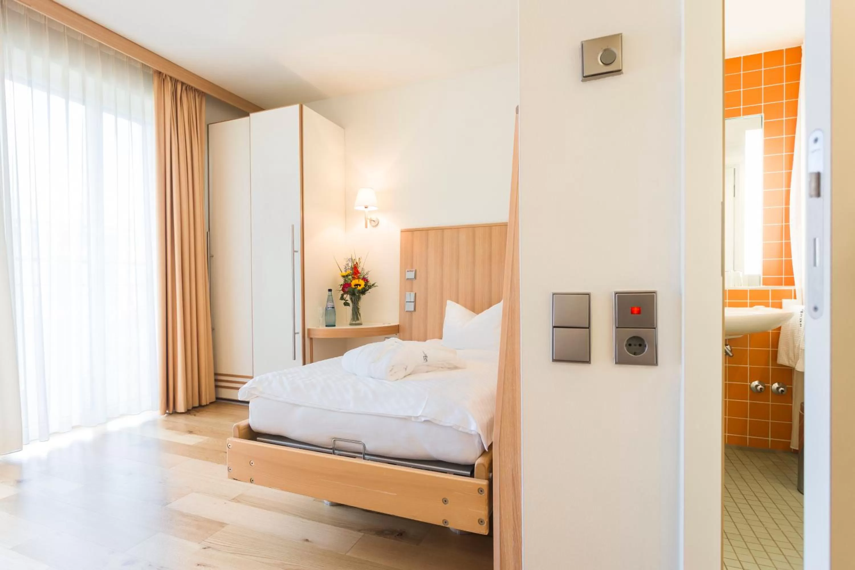 View (from property/room), Bed in Seehotel Rheinsberg