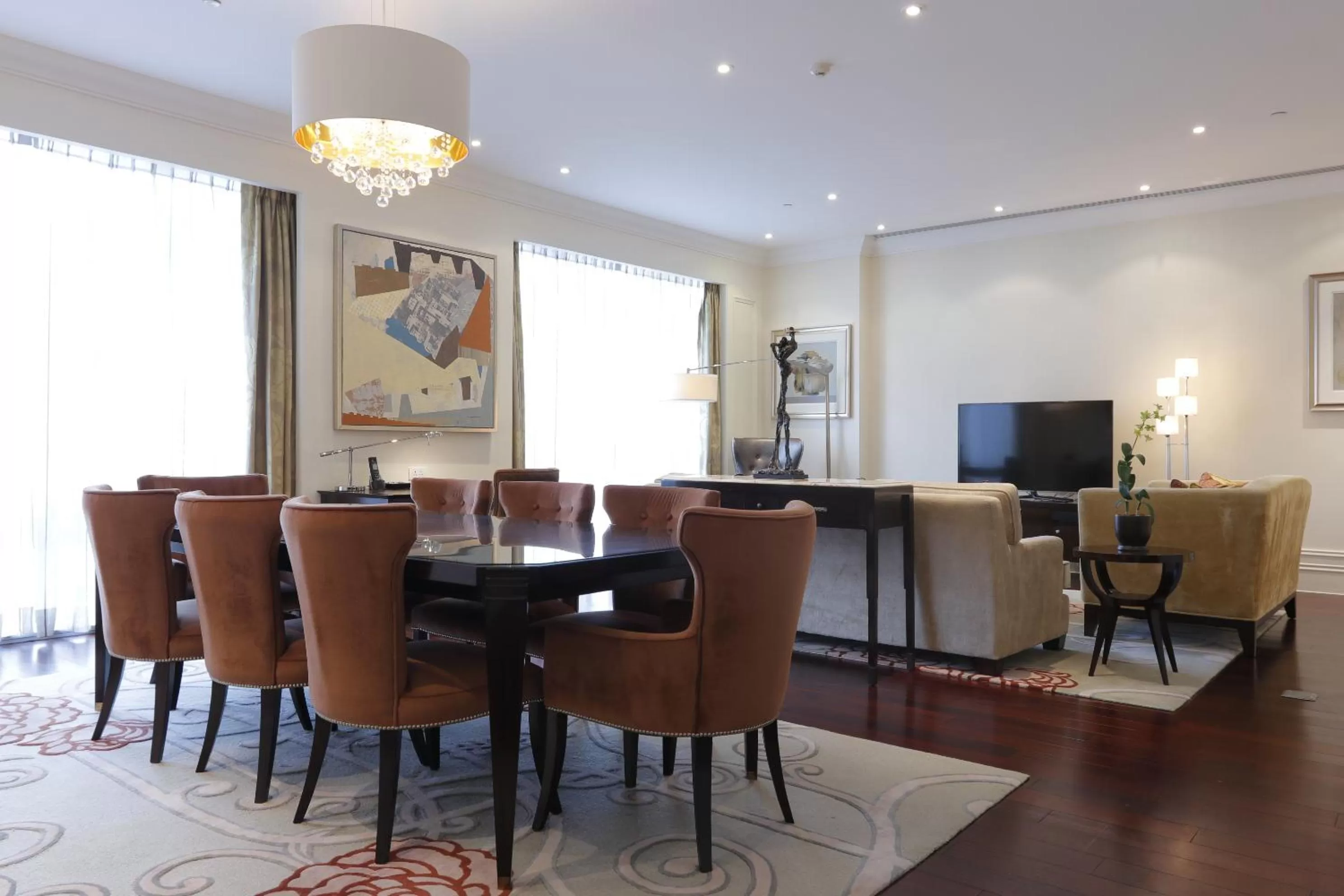 Dining area in Raffles Makati