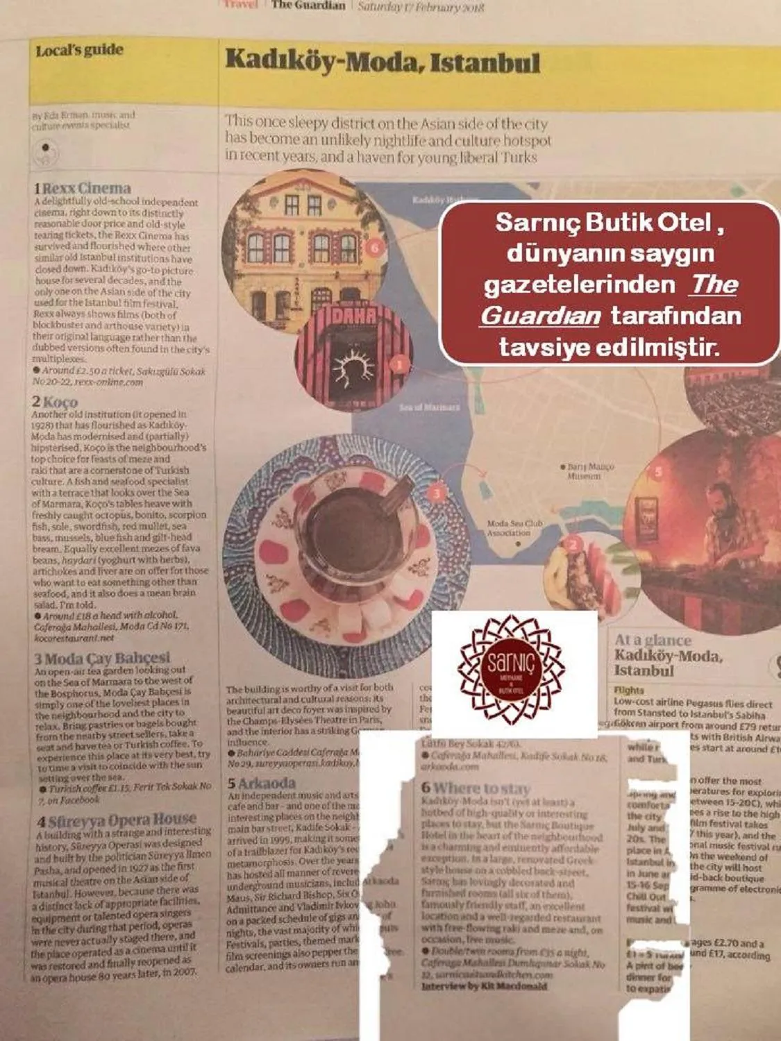 Certificate/Award in Sarnıç Butik Otel