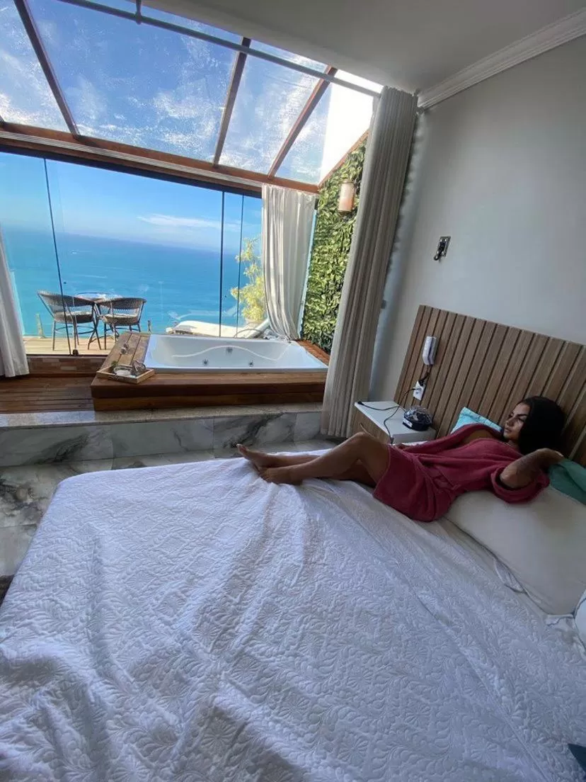 Bed in Pousada e Restaurante Vista Turquesa