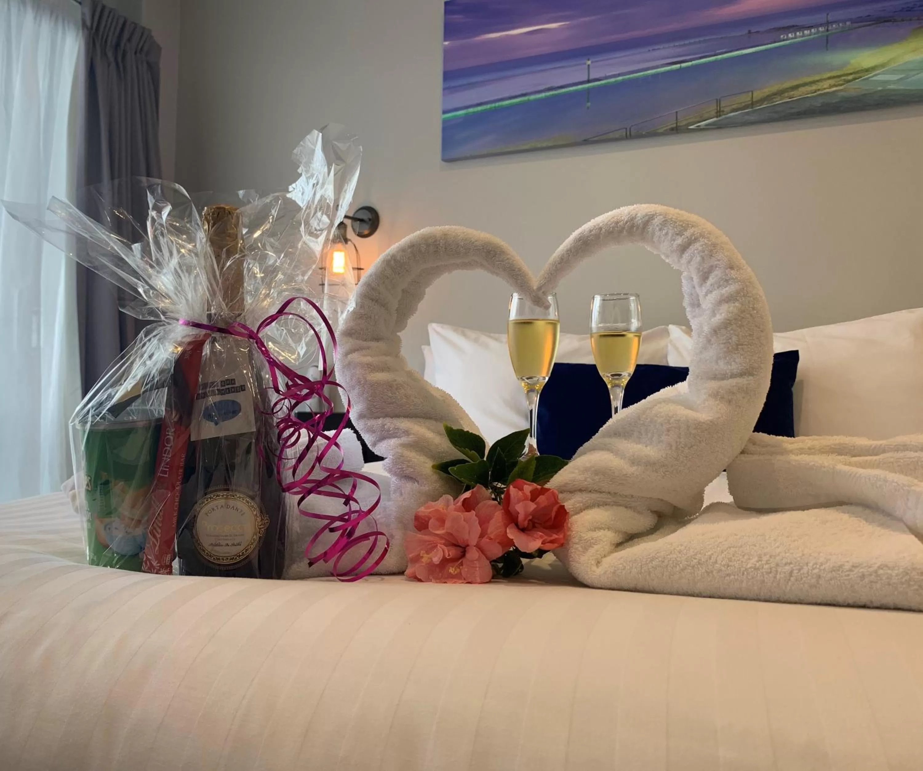 Bed in Merewether Motel