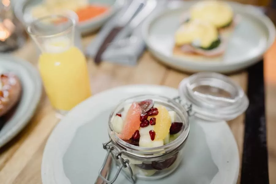 Continental breakfast in The Bonnie Badger