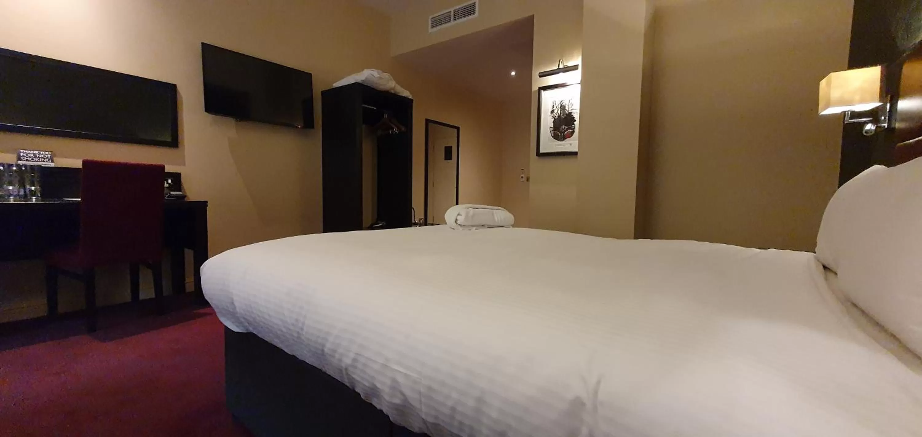 Bedroom, Bed in The John Francis Basset Wetherspoon