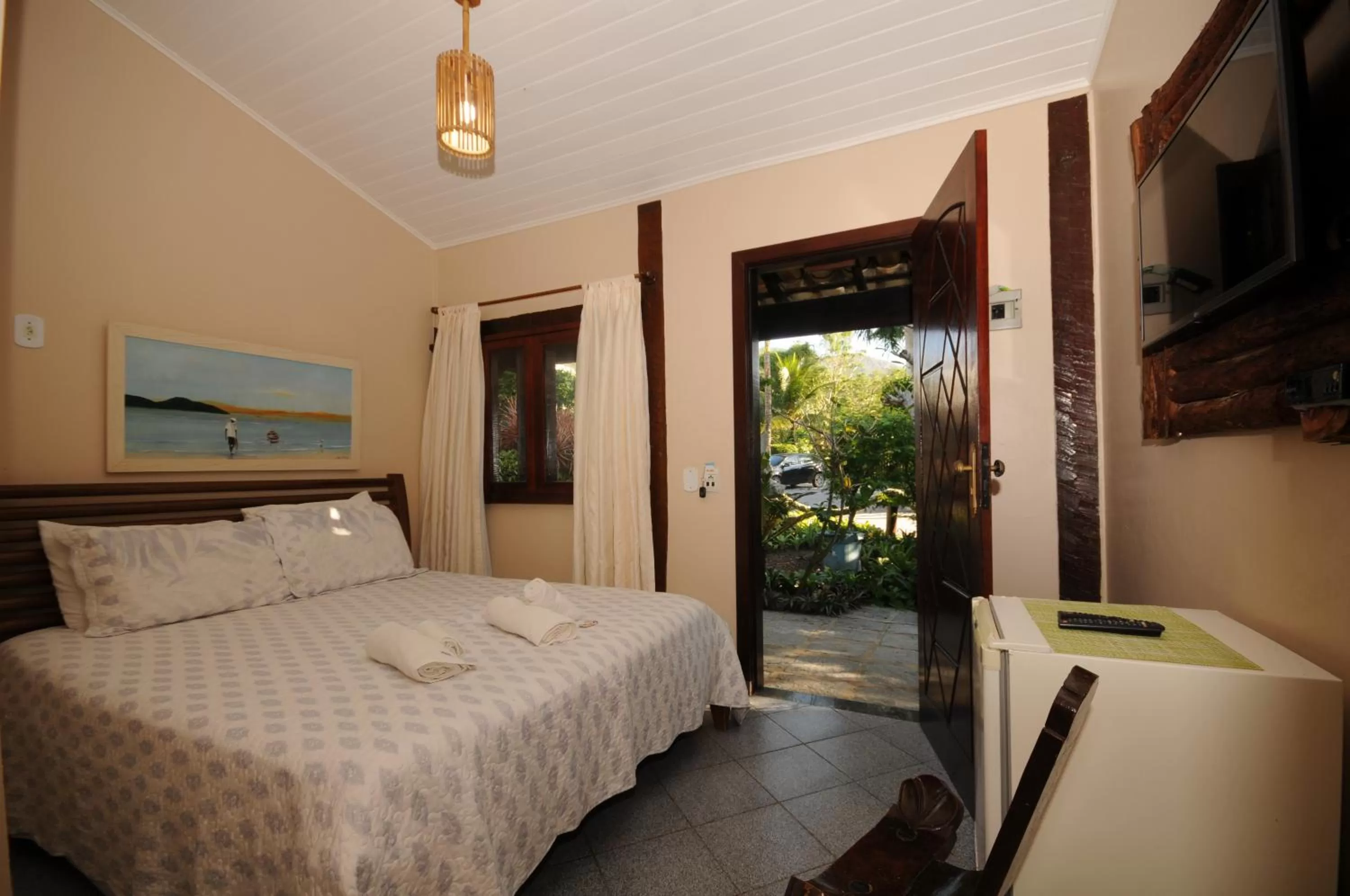 View (from property/room), Bed in Mar e Terra Concept Pousada