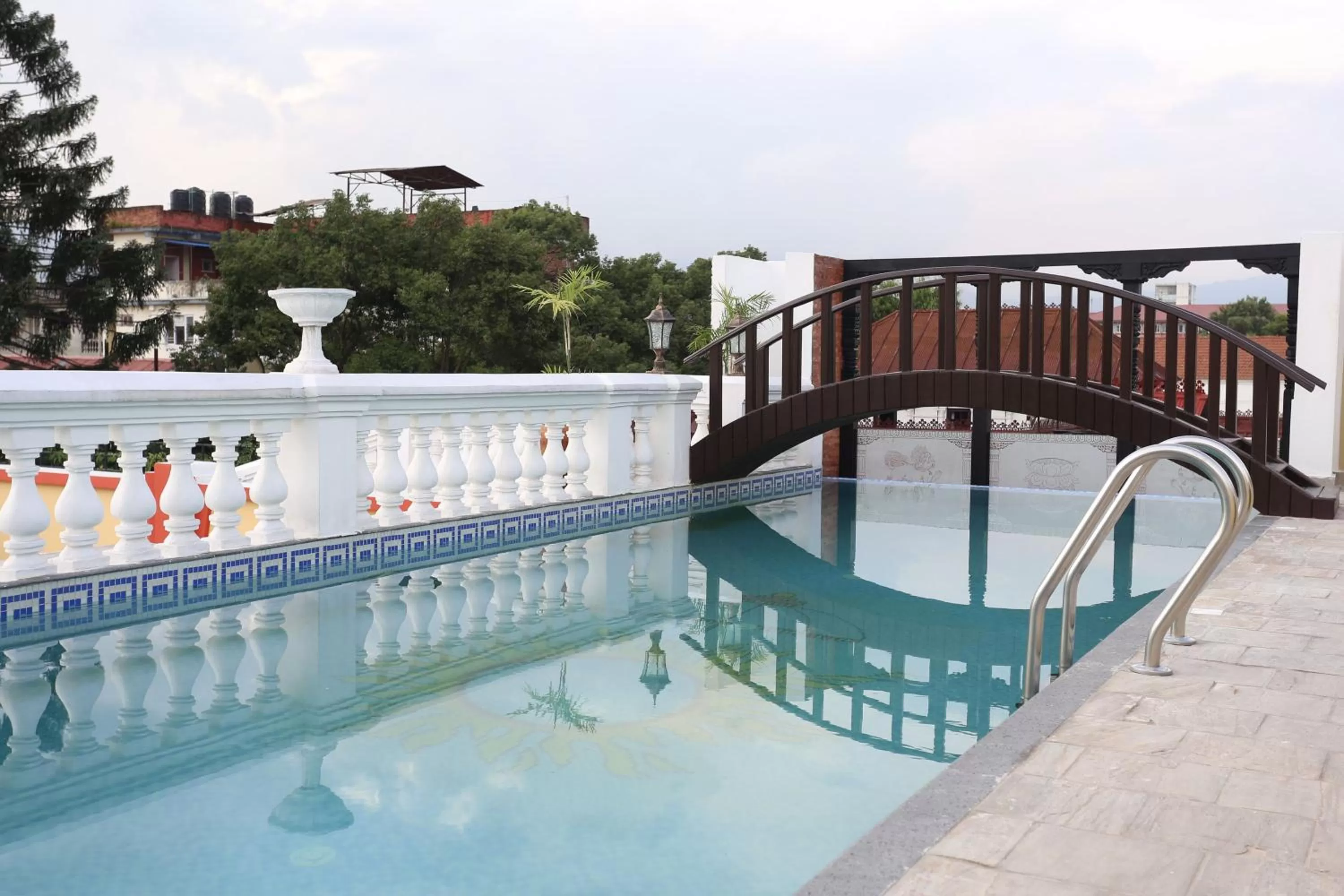Swimming pool in Baber Mahal Vilas - The Heritage Hotel